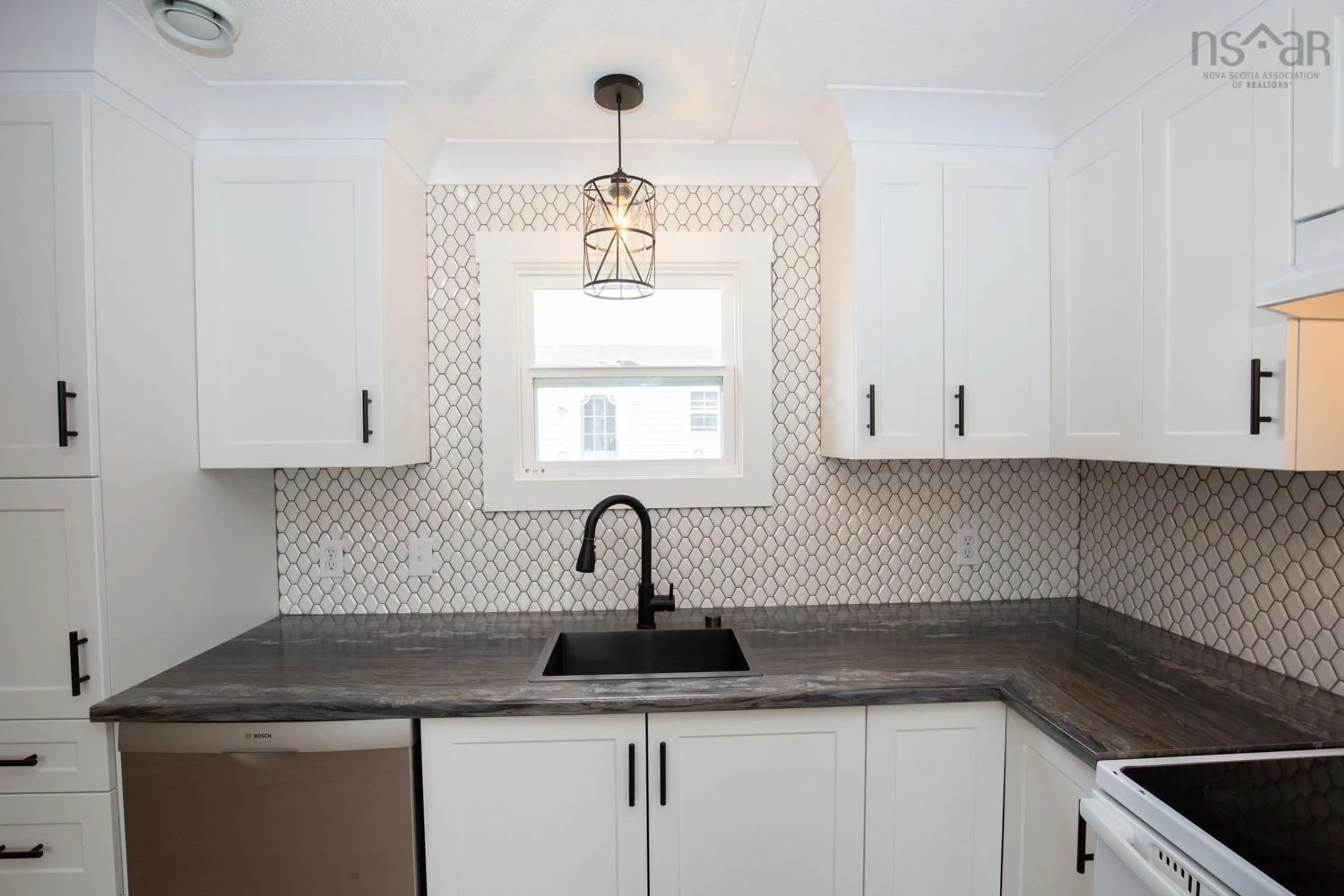 Standard kitchen, ceramic/tile floor for 21 College Crt, Bible Hill Nova Scotia B2N 6P3