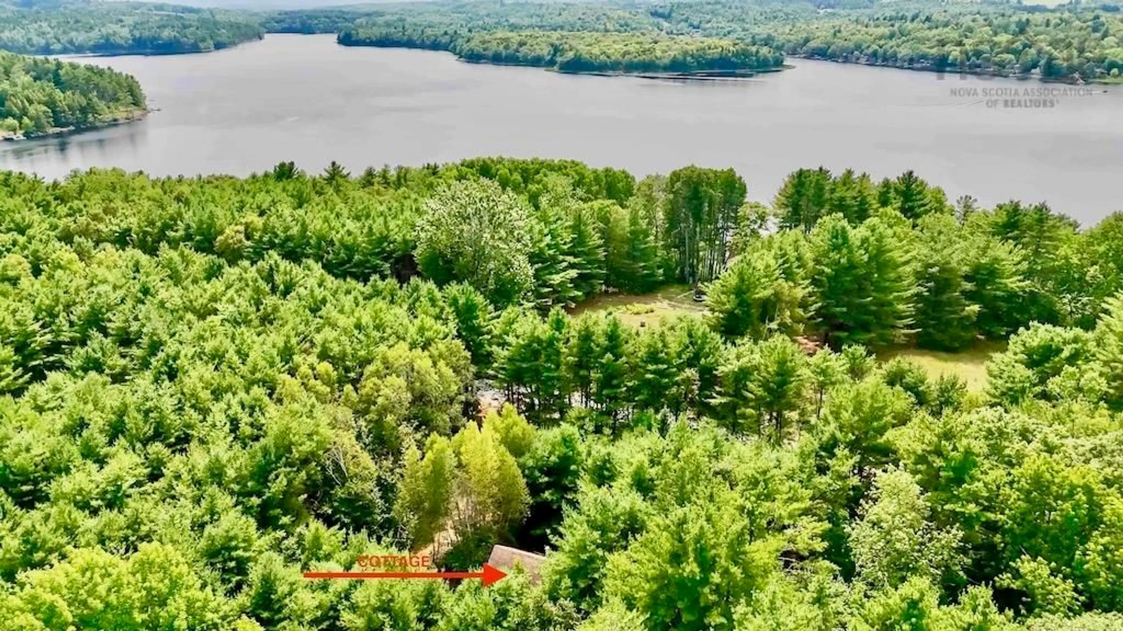 A pic from outside/outdoor area/front of a property/back of a property/a pic from drone, water/lake/river/ocean view for 120 Hill View Heights Rd, Newburne Nova Scotia B0J 2E0