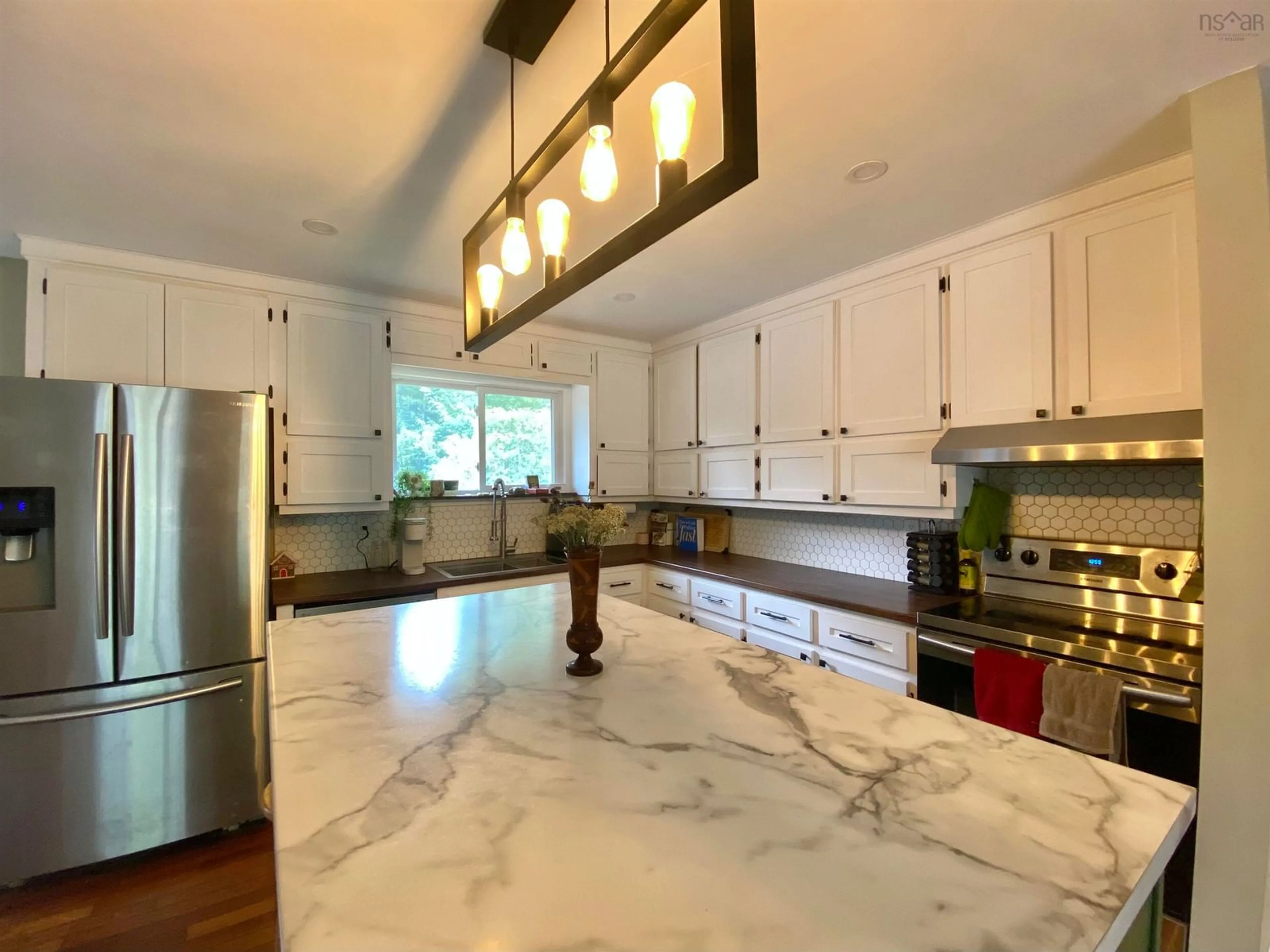 Open concept kitchen, ceramic/tile floor for 64 Dillman Rd, Carrolls Corner Nova Scotia B0N 1Y0