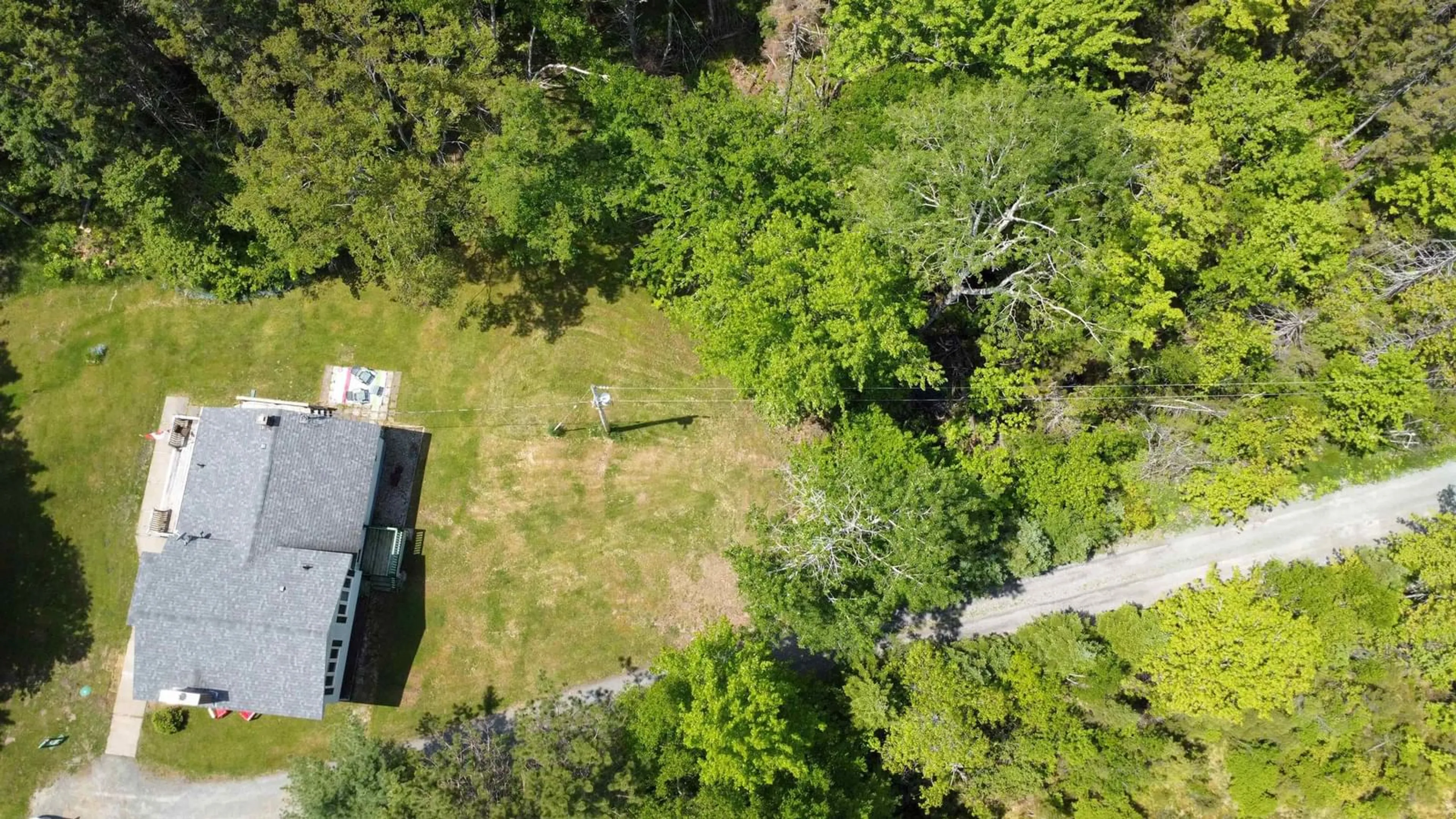A pic from outside/outdoor area/front of a property/back of a property/a pic from drone, forest/trees view for 1505 Coxheath Rd, Coxheath Nova Scotia B1L 1B3