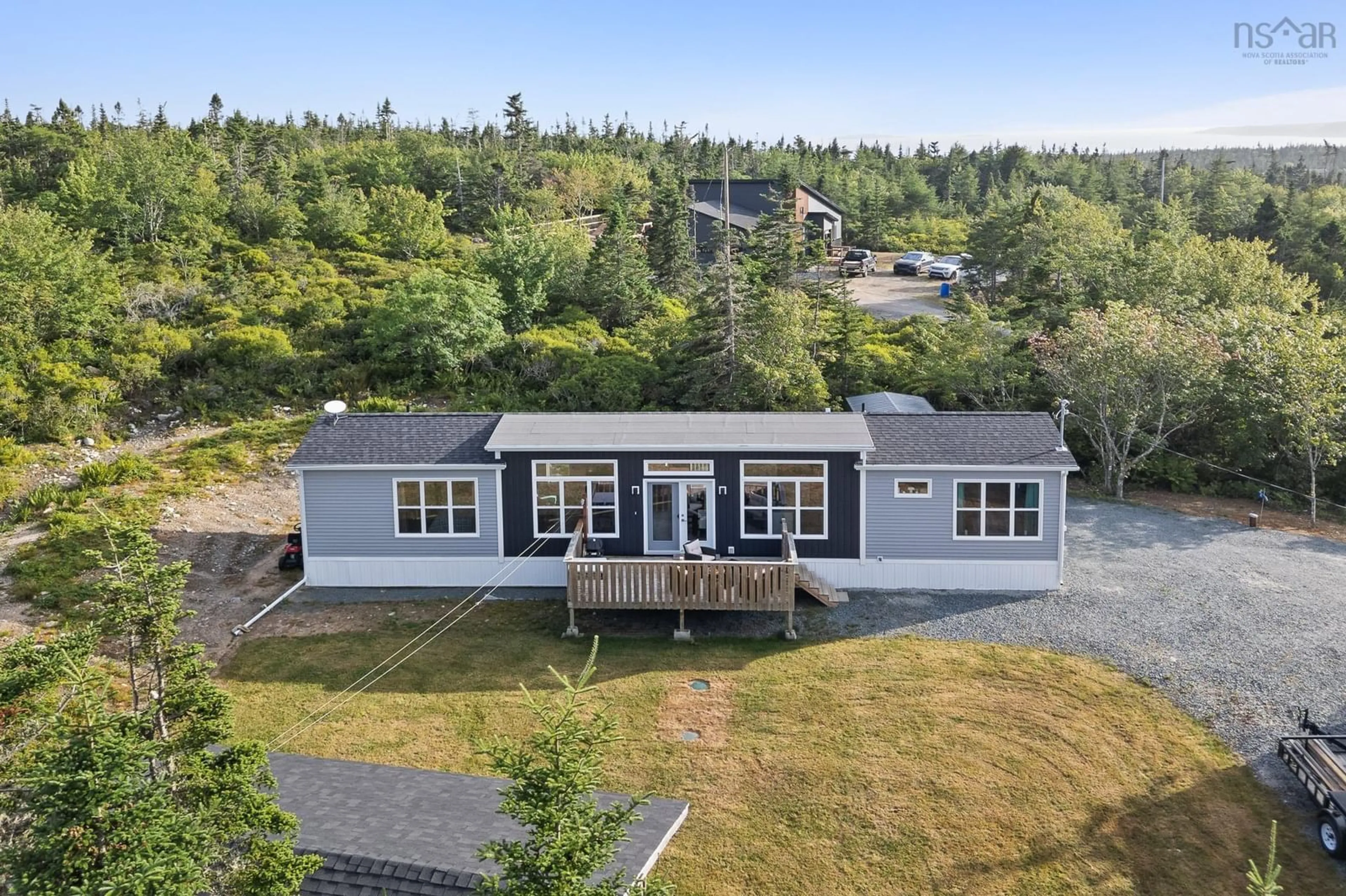 A pic from outside/outdoor area/front of a property/back of a property/a pic from drone, unknown for 8 Nebooktook Walk, Clam Bay Nova Scotia B0J 2L0