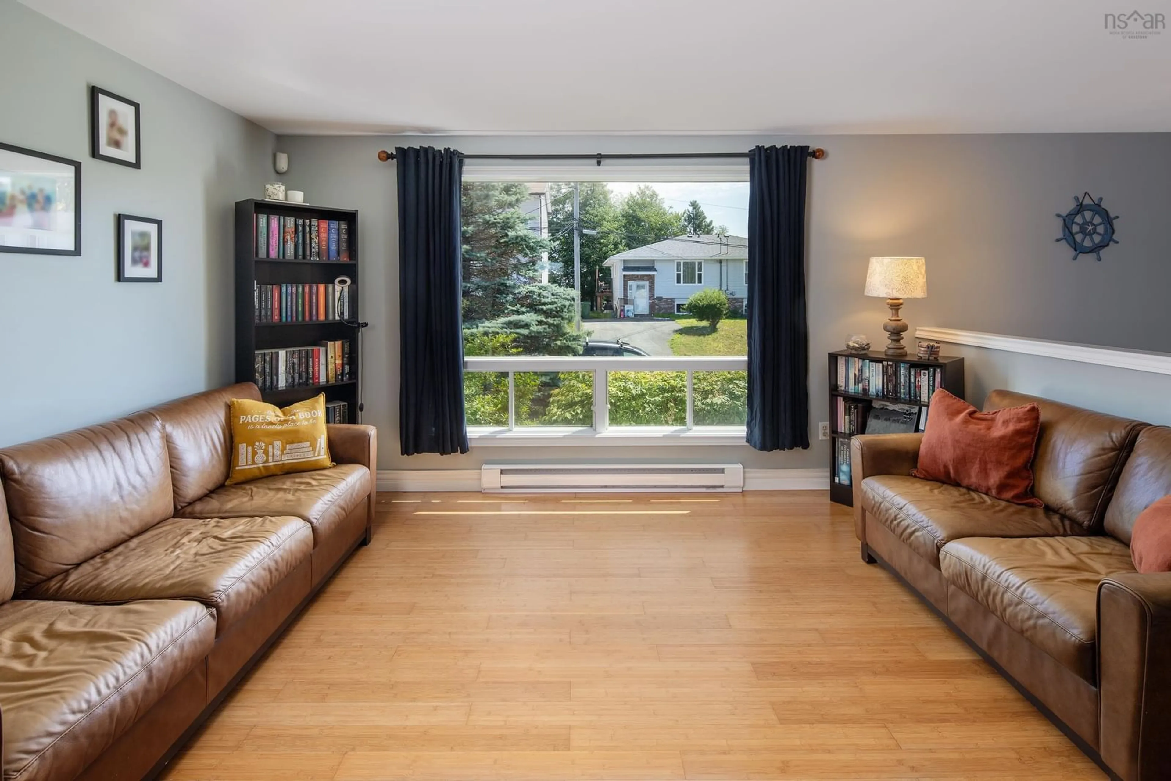 Living room with furniture, wood/laminate floor for 30 Inglewood, Cole Harbour Nova Scotia B2W 5W2