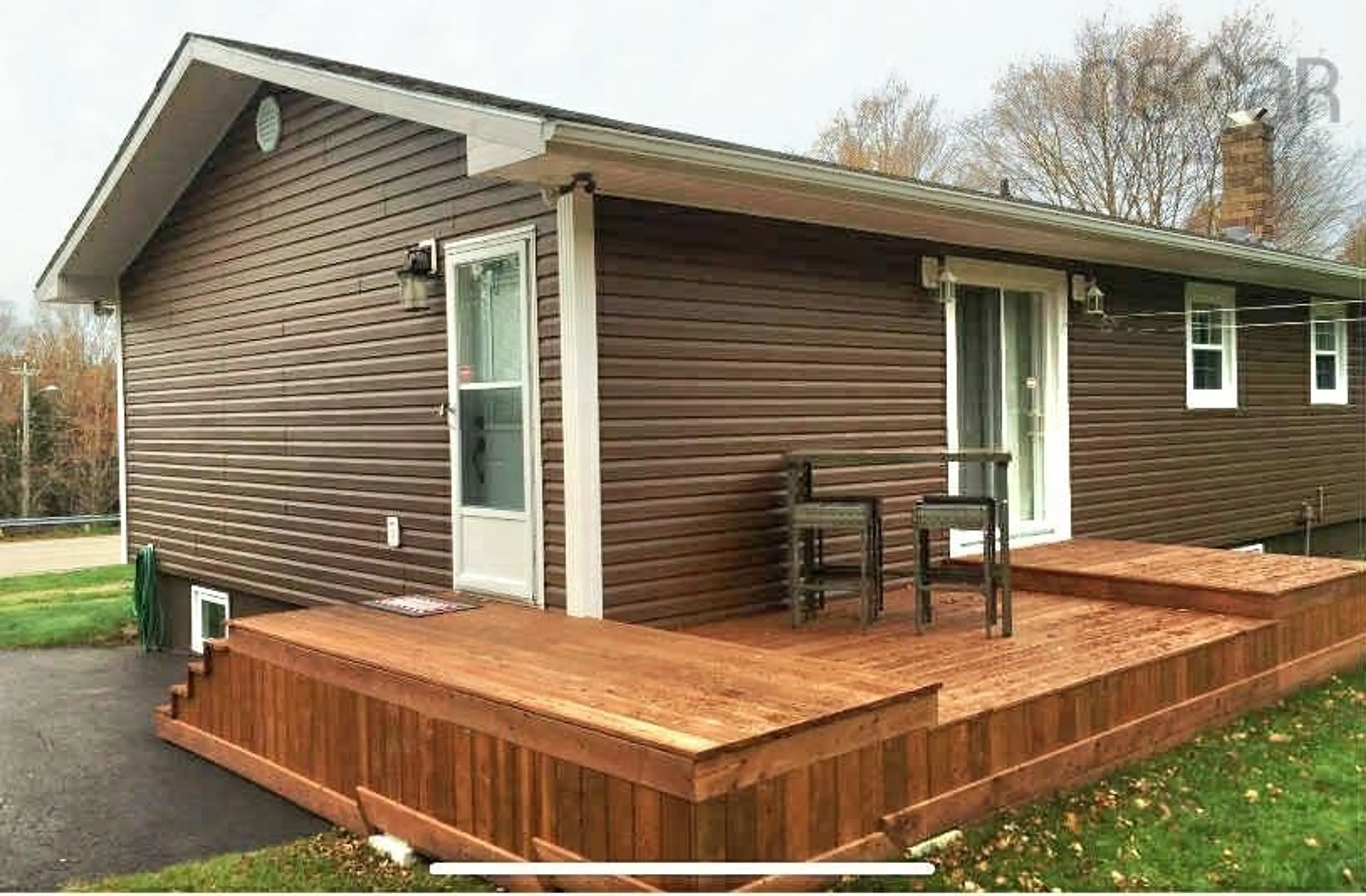 Patio, street for 738 Millville Hwy, Millville Nova Scotia B1Y 2J9