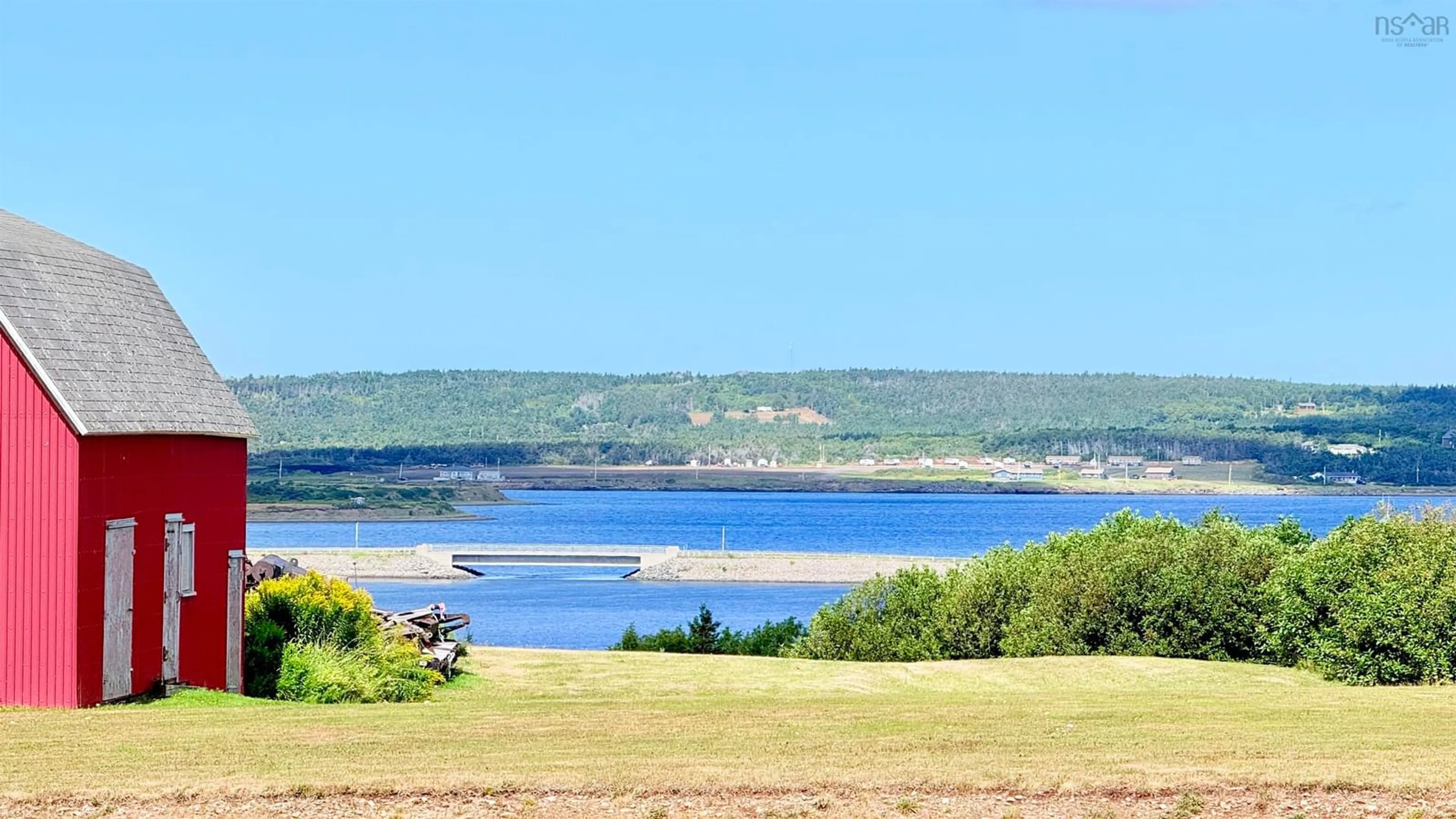 A pic from outside/outdoor area/front of a property/back of a property/a pic from drone, water/lake/river/ocean view for 272 Cheticamp Back Rd, Plateau Nova Scotia B0E 1H0
