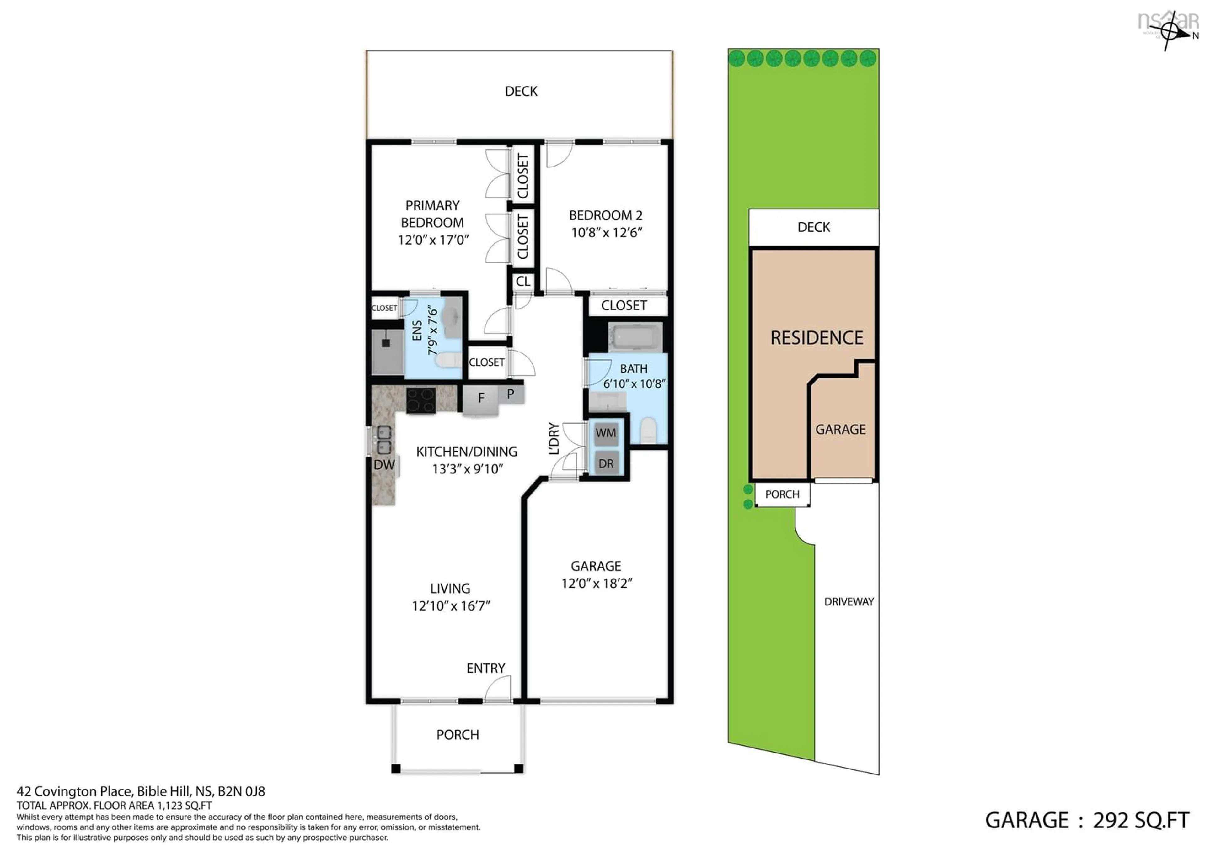 Floor plan for 42 Covington Pl, Bible Hill Nova Scotia B2N 0J8