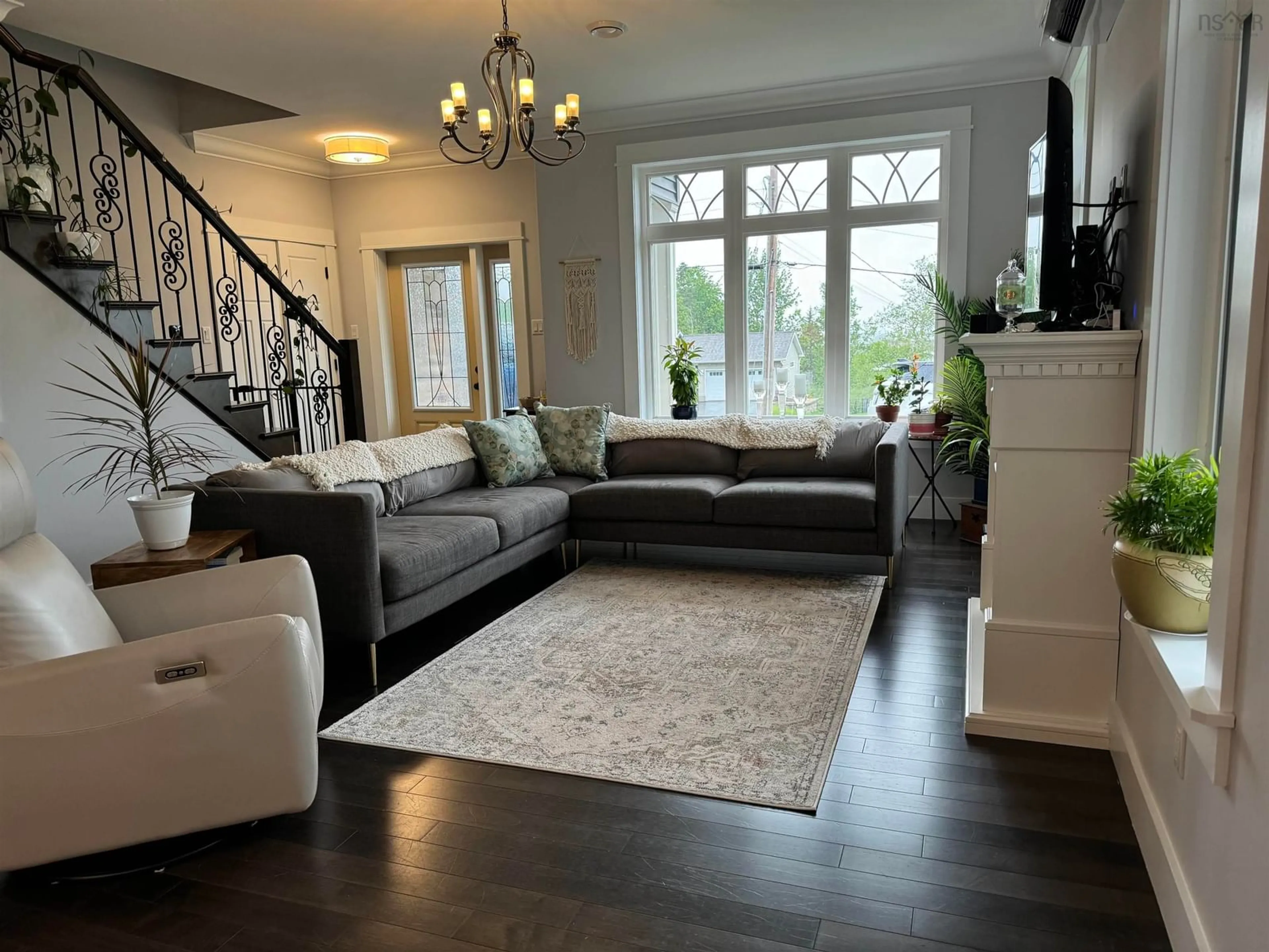Living room with furniture, unknown for 77 Fir Ave, Salmon River Nova Scotia B2N 6P6