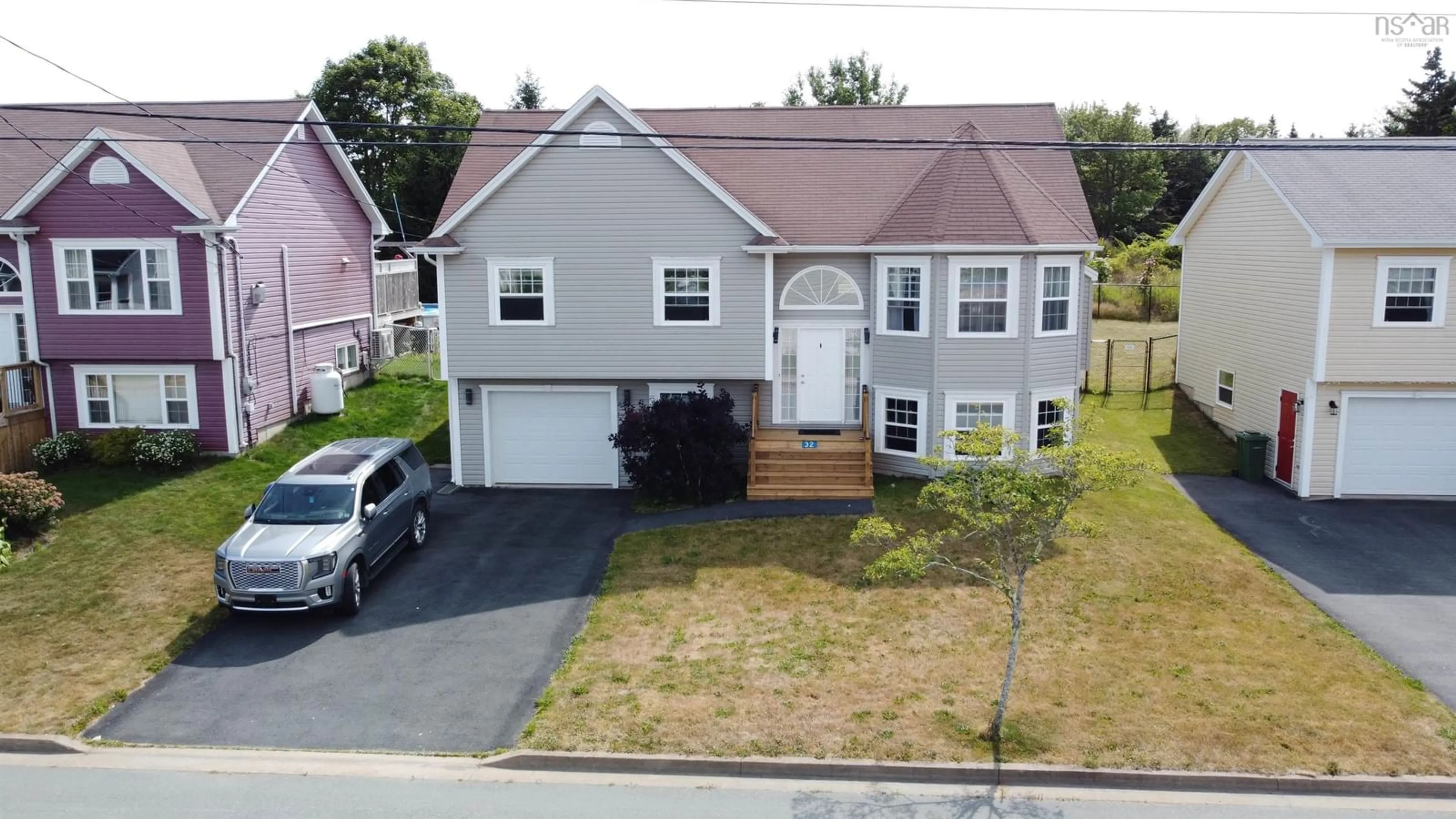 A pic from outside/outdoor area/front of a property/back of a property/a pic from drone, street for 32 Forestgate Dr, Eastern Passage Nova Scotia B3G 1P3