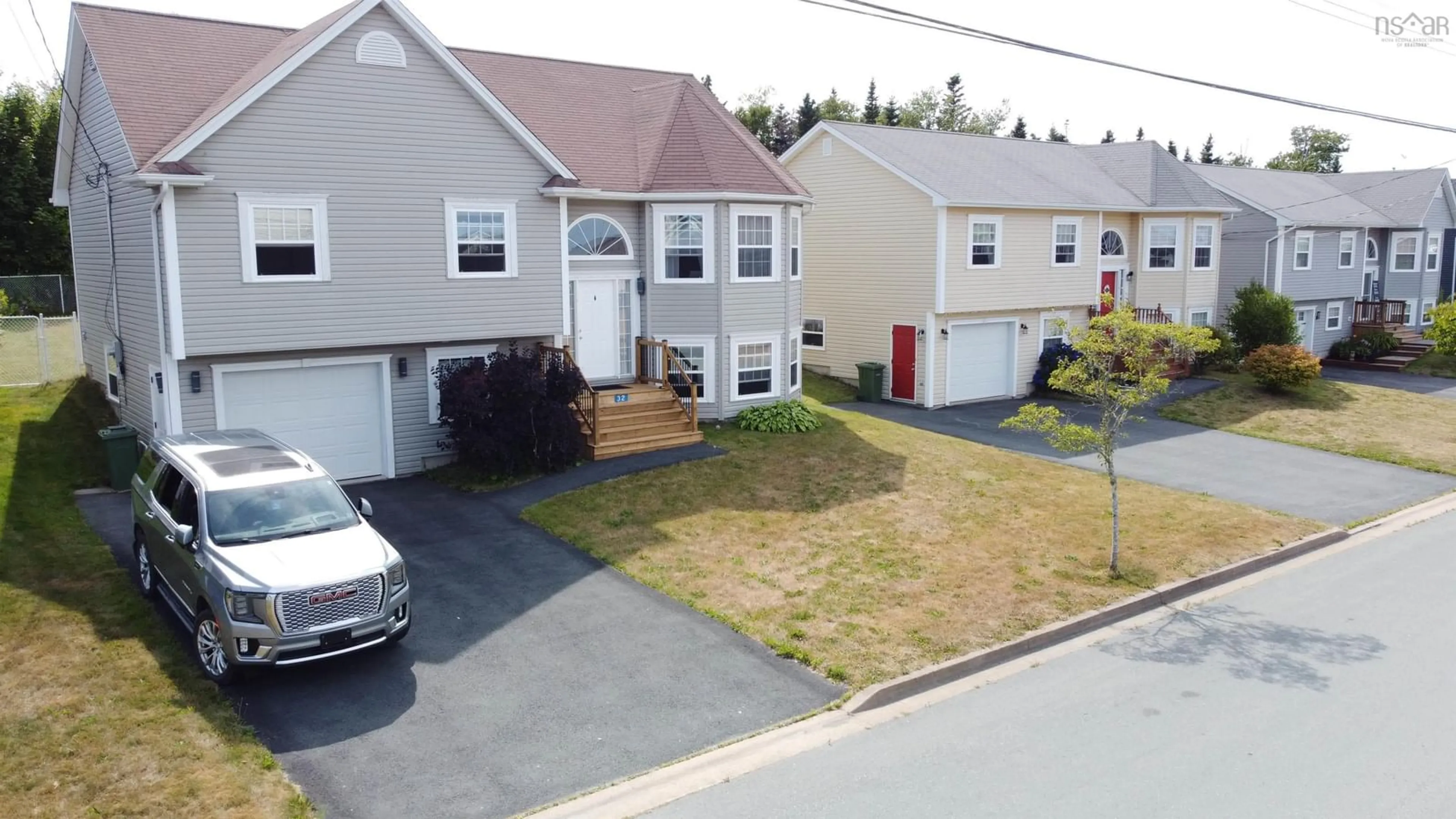 A pic from outside/outdoor area/front of a property/back of a property/a pic from drone, street for 32 Forestgate Dr, Eastern Passage Nova Scotia B3G 1P3