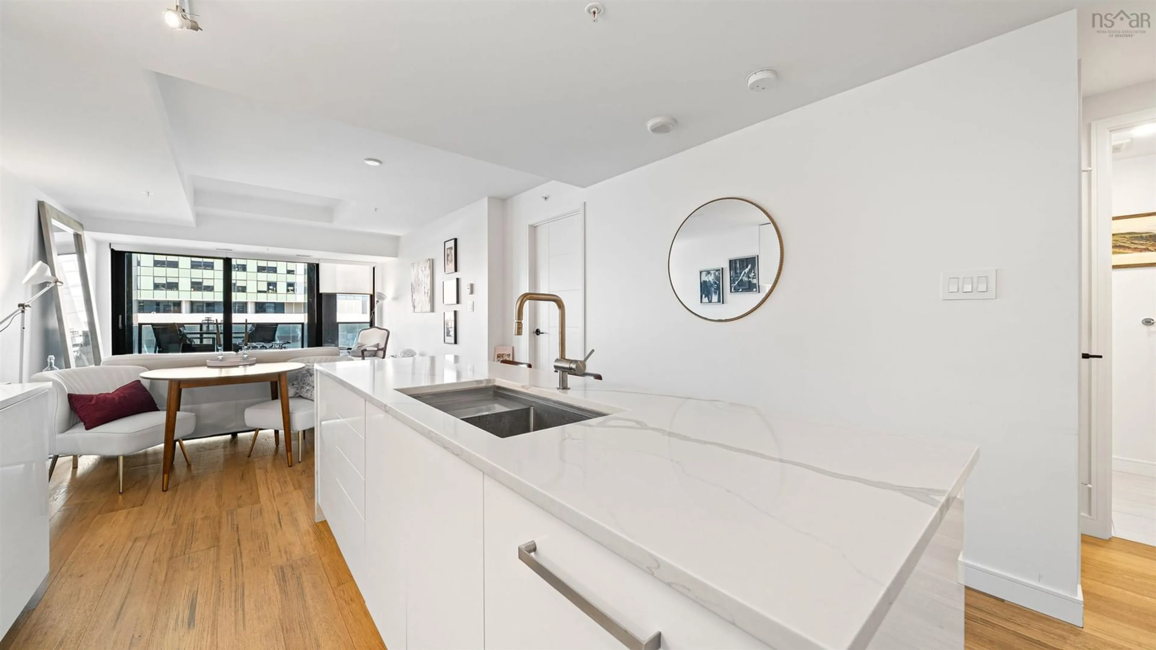 Open concept kitchen, ceramic/tile floor for 1103 Granville St #1650, Halifax Nova Scotia B3J 0E1