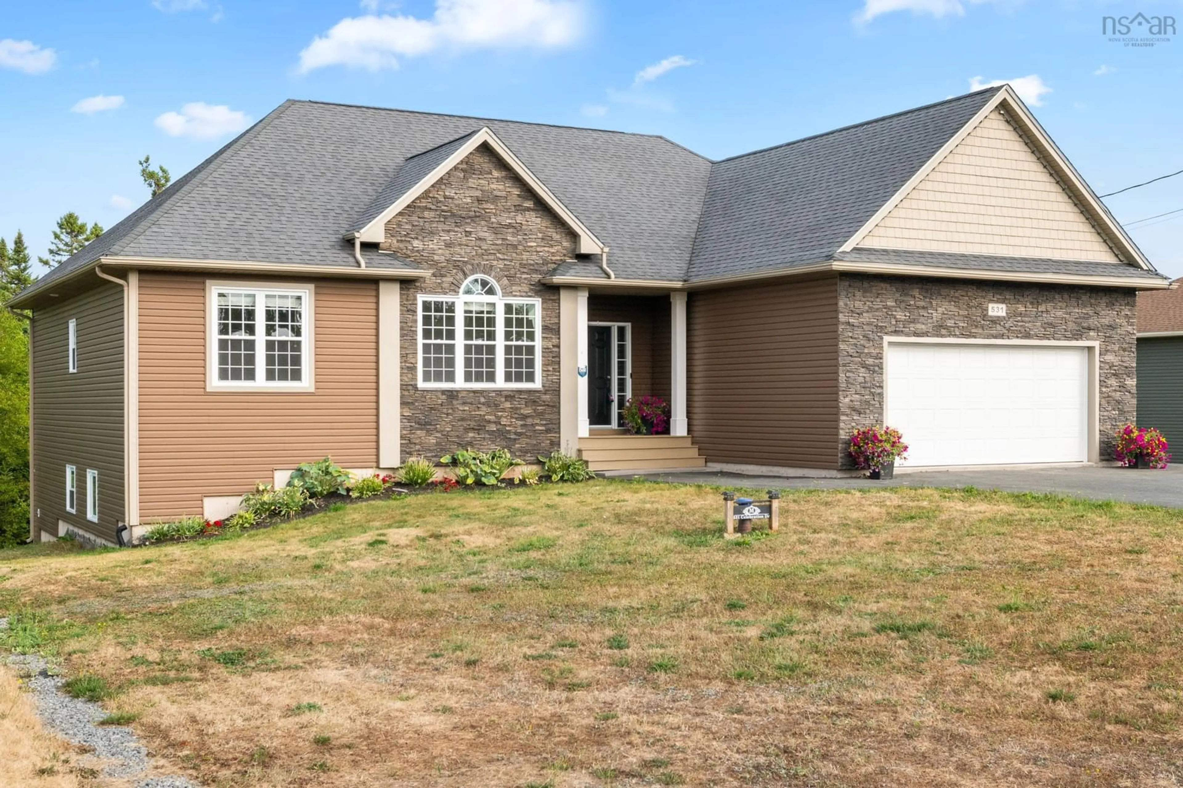 Home with brick exterior material, street for 531 Celebration Dr, Fall River Nova Scotia B2T 0K6