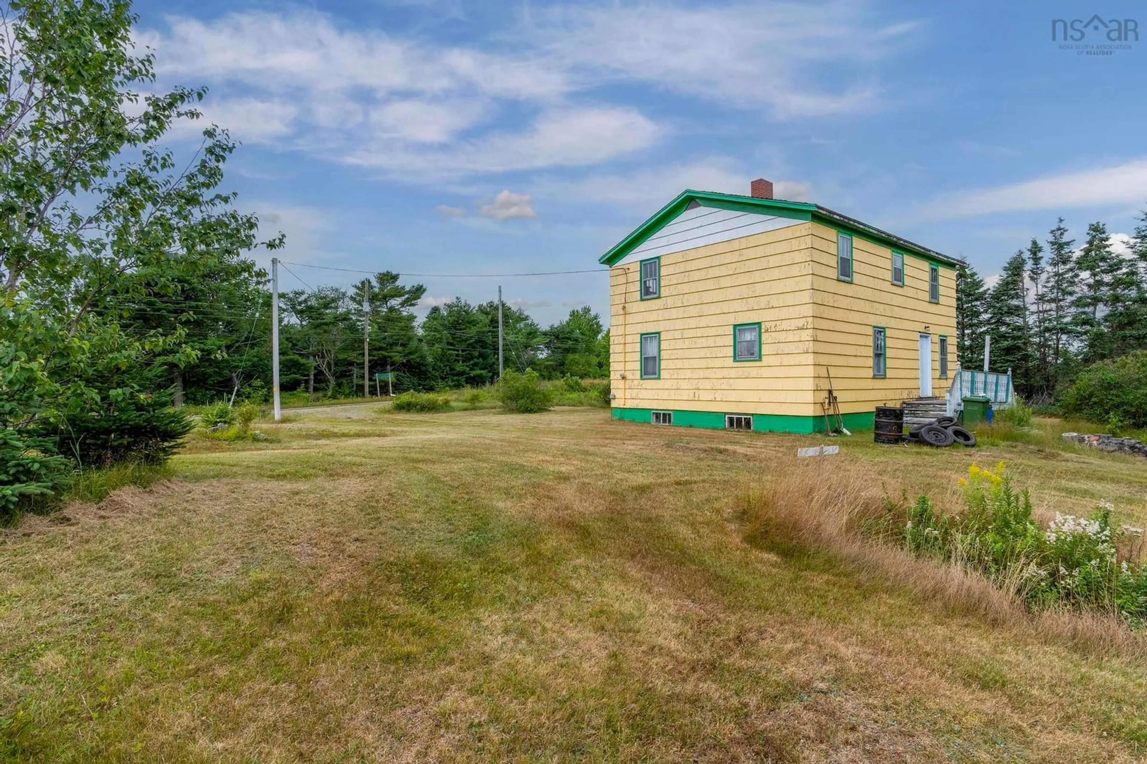 A pic from outside/outdoor area/front of a property/back of a property/a pic from drone, building for 42 Moser River North Rd, Moser River Nova Scotia B0J 2K0