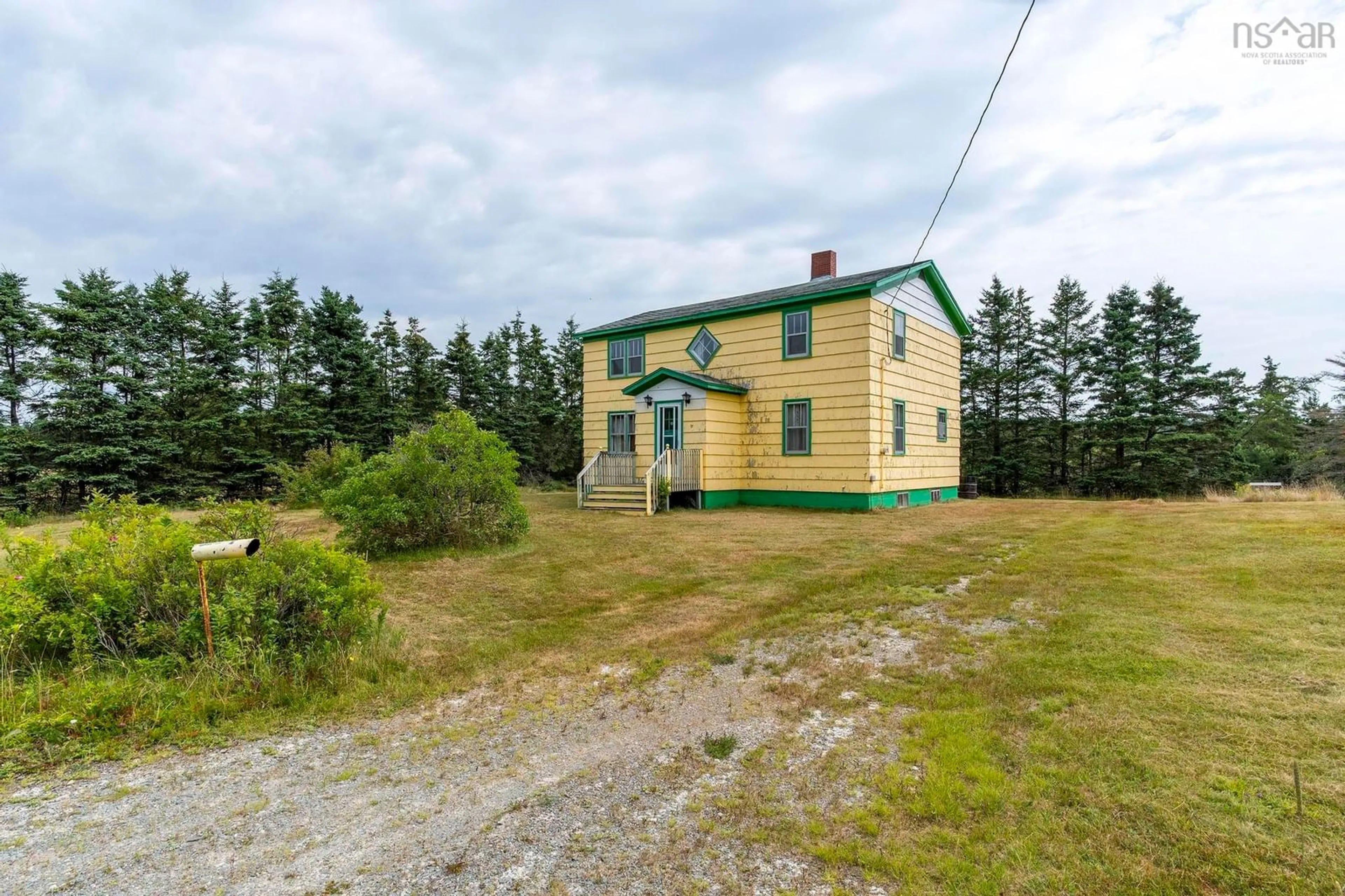 A pic from outside/outdoor area/front of a property/back of a property/a pic from drone, building for 42 Moser River North Rd, Moser River Nova Scotia B0J 2K0