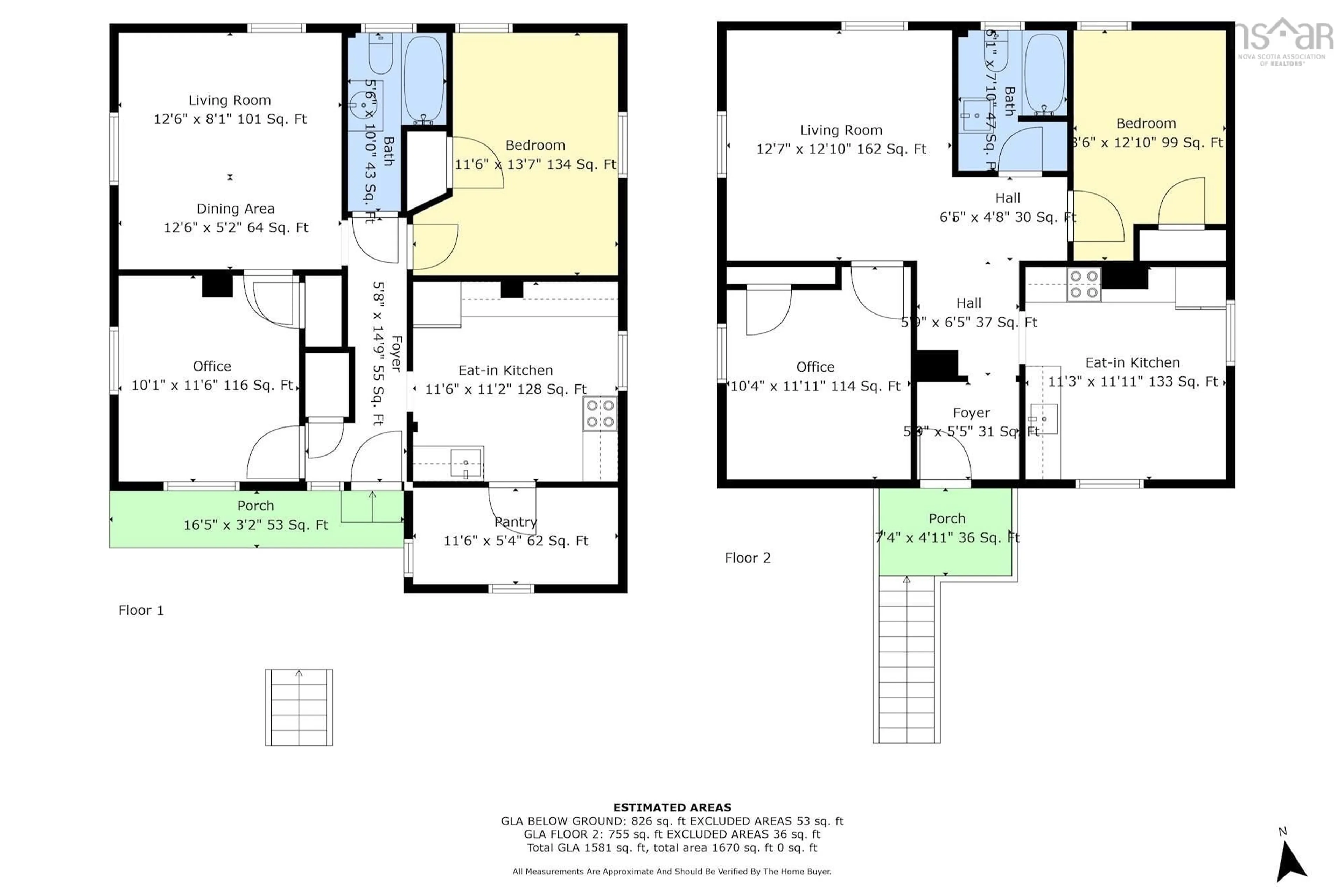 Floor plan for 94 Hopson St, Lunenburg Nova Scotia B0J 2C0