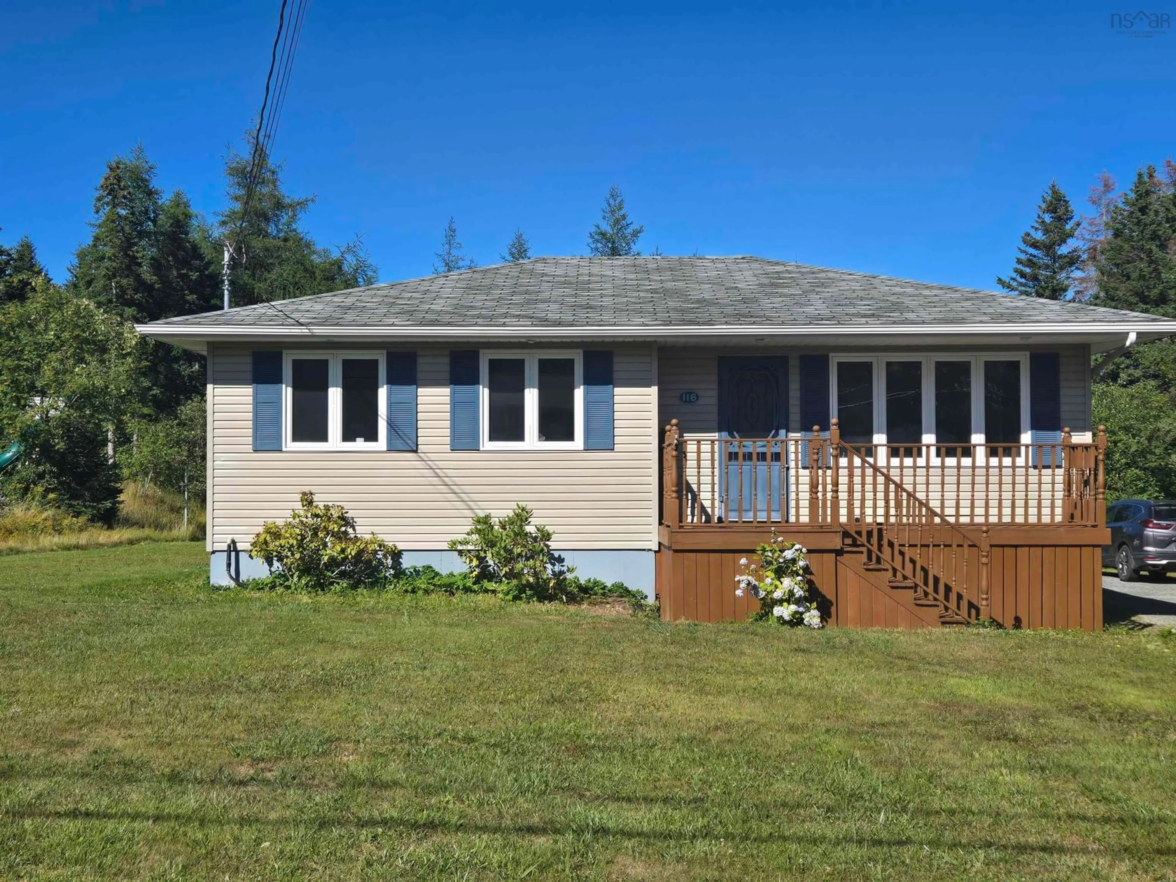 Home with vinyl exterior material, street for 116 Heathview Dr, Coxheath Nova Scotia B1R 1S3