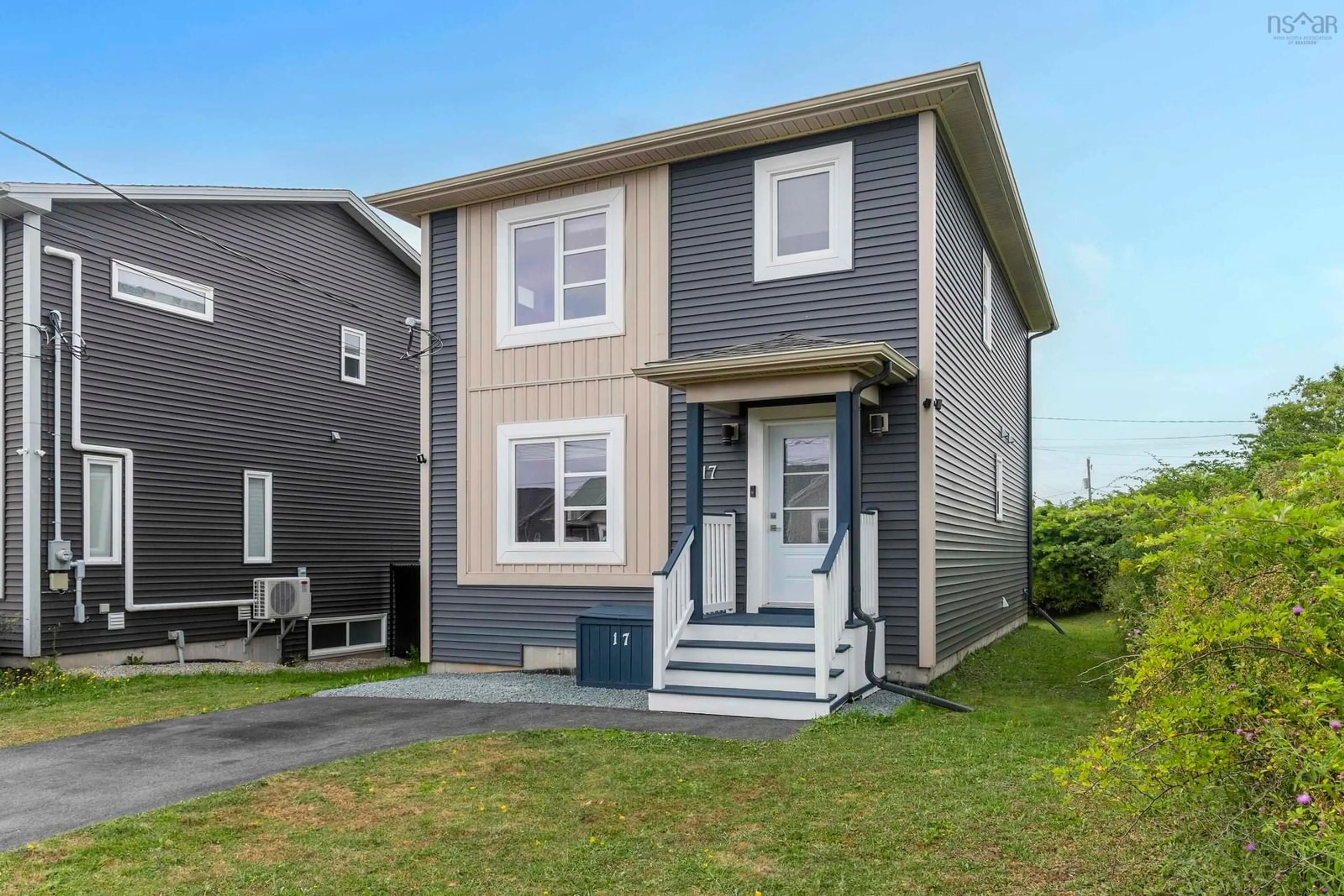 Home with vinyl exterior material, street for 17 Boyne Crt, Eastern Passage Nova Scotia B3G 0G9