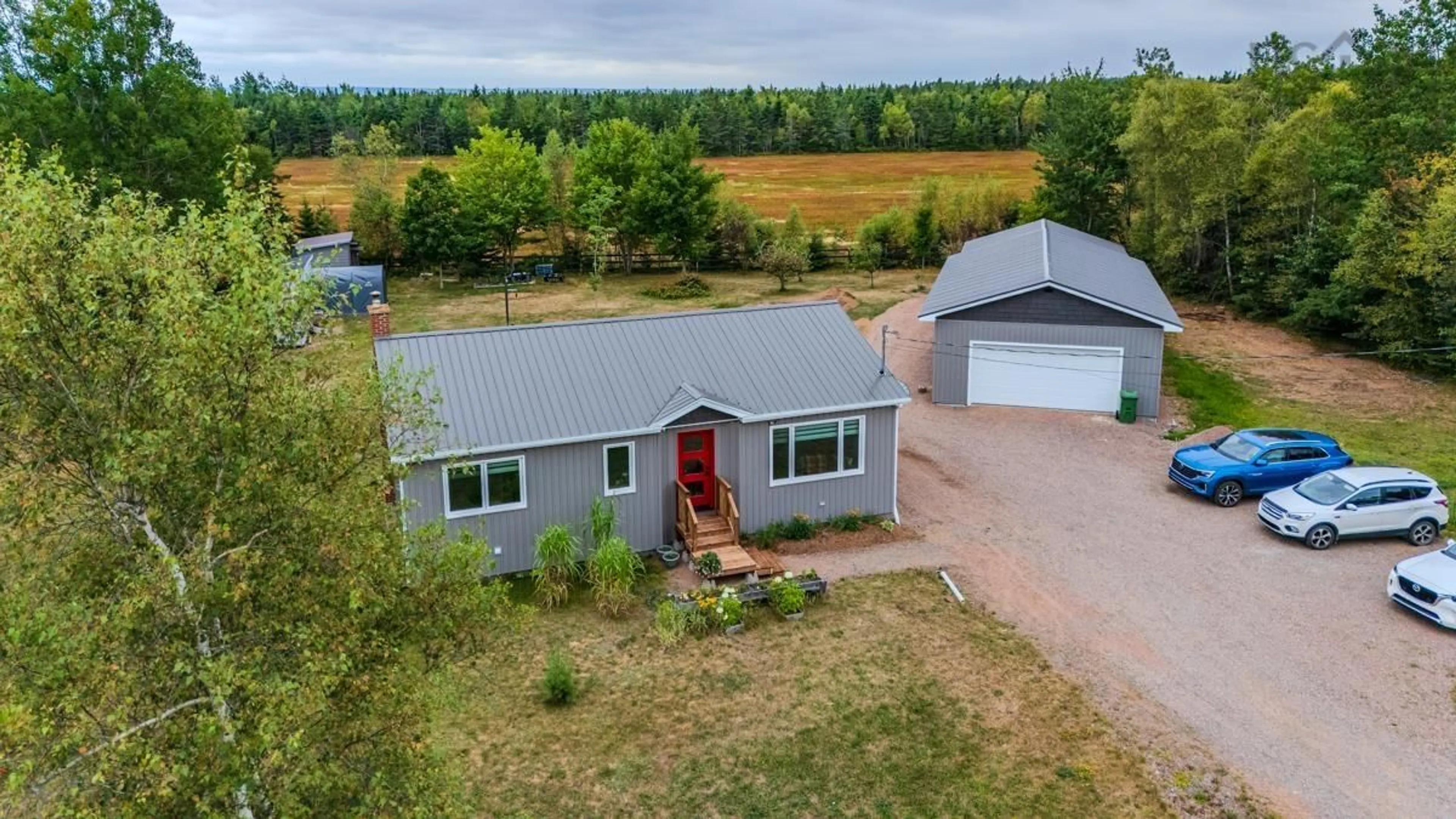 A pic from outside/outdoor area/front of a property/back of a property/a pic from drone, unknown for 7048 Hwy 2, Portapique Nova Scotia B0M 1B0