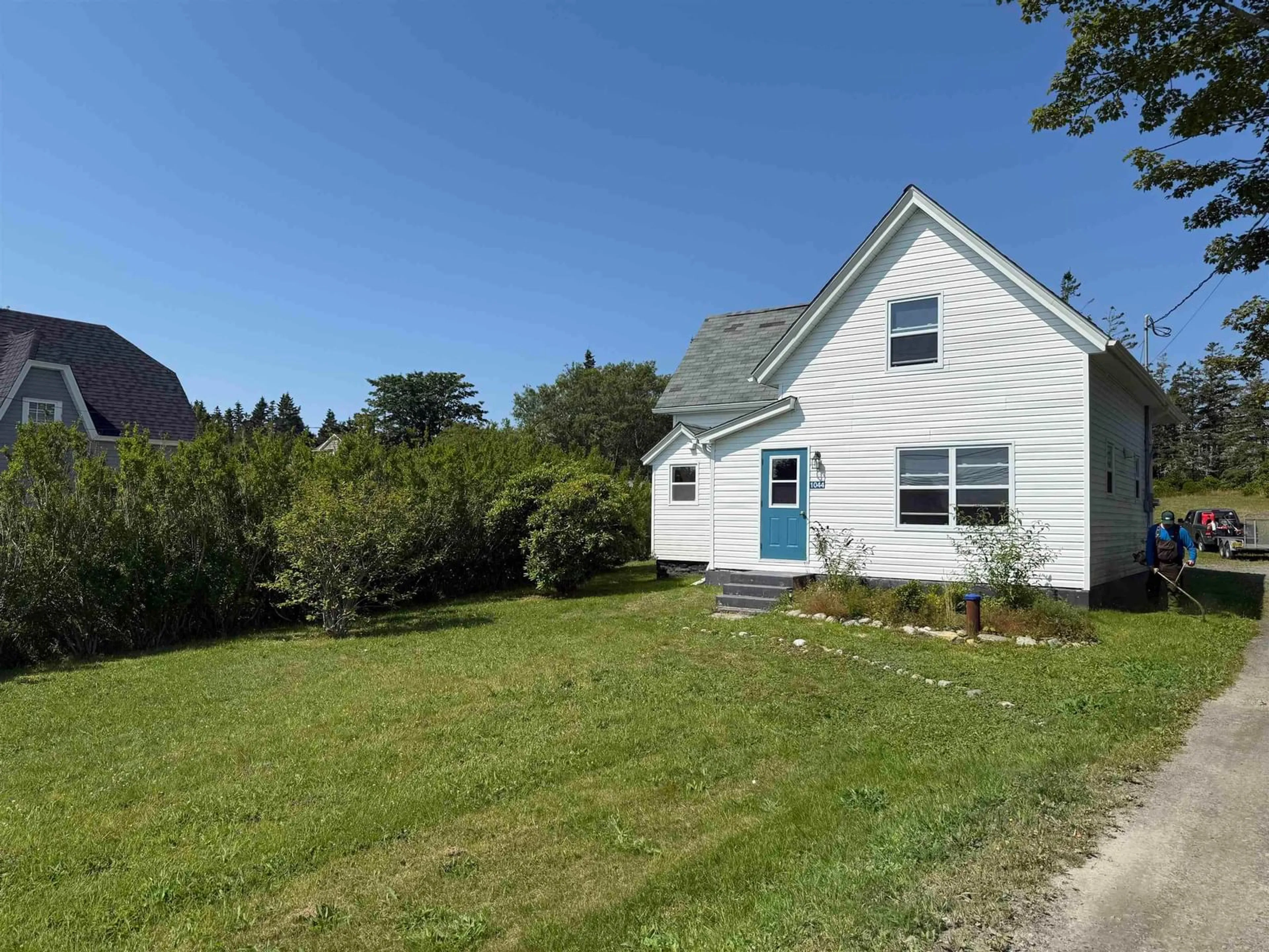A pic from outside/outdoor area/front of a property/back of a property/a pic from drone, street for 1044 335 Hwy, Middle West Pubnico Nova Scotia B0W 0C5