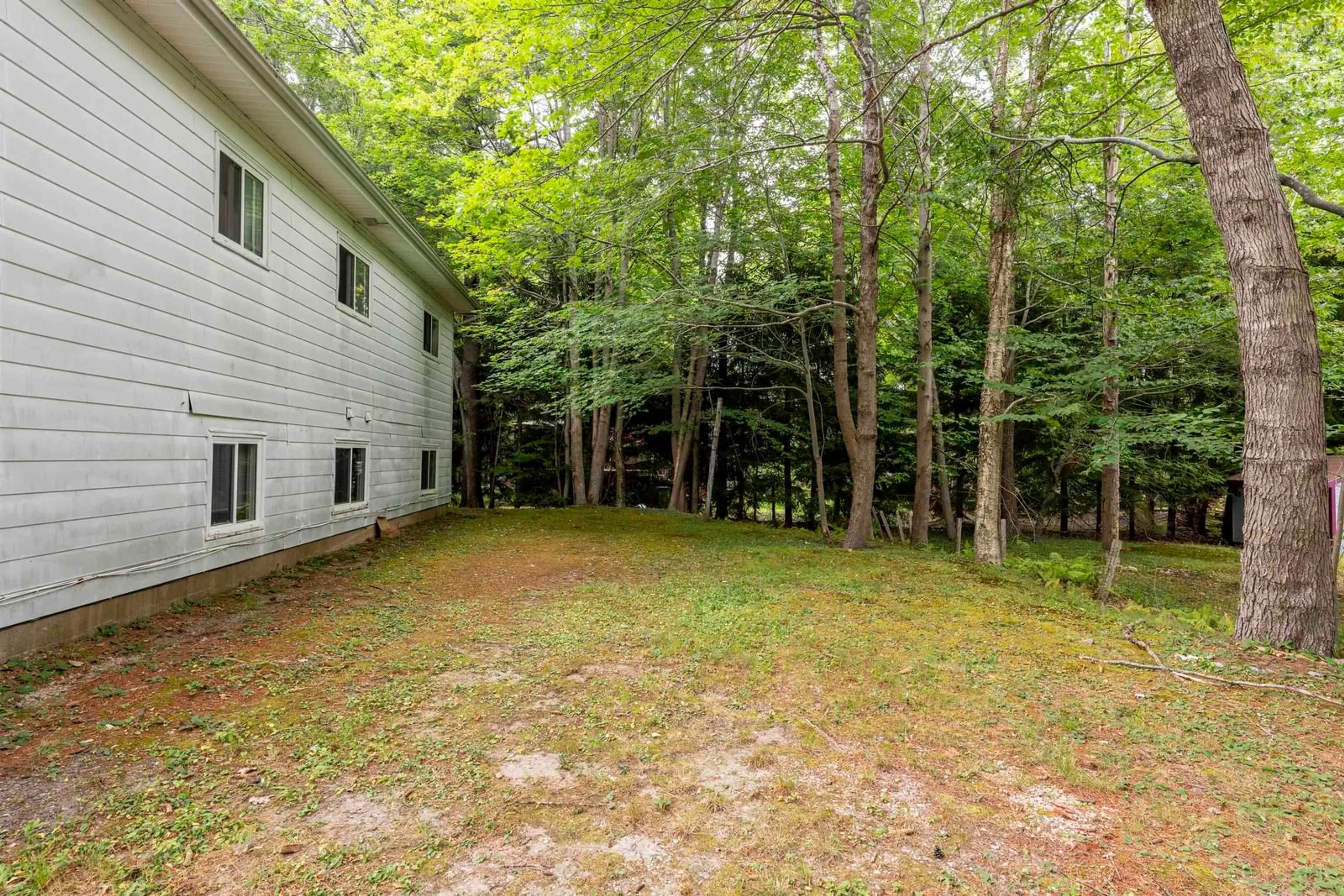 Patio, forest/trees view for 55 Medway St #Lot 65, Bridgewater Nova Scotia B4V 1K3