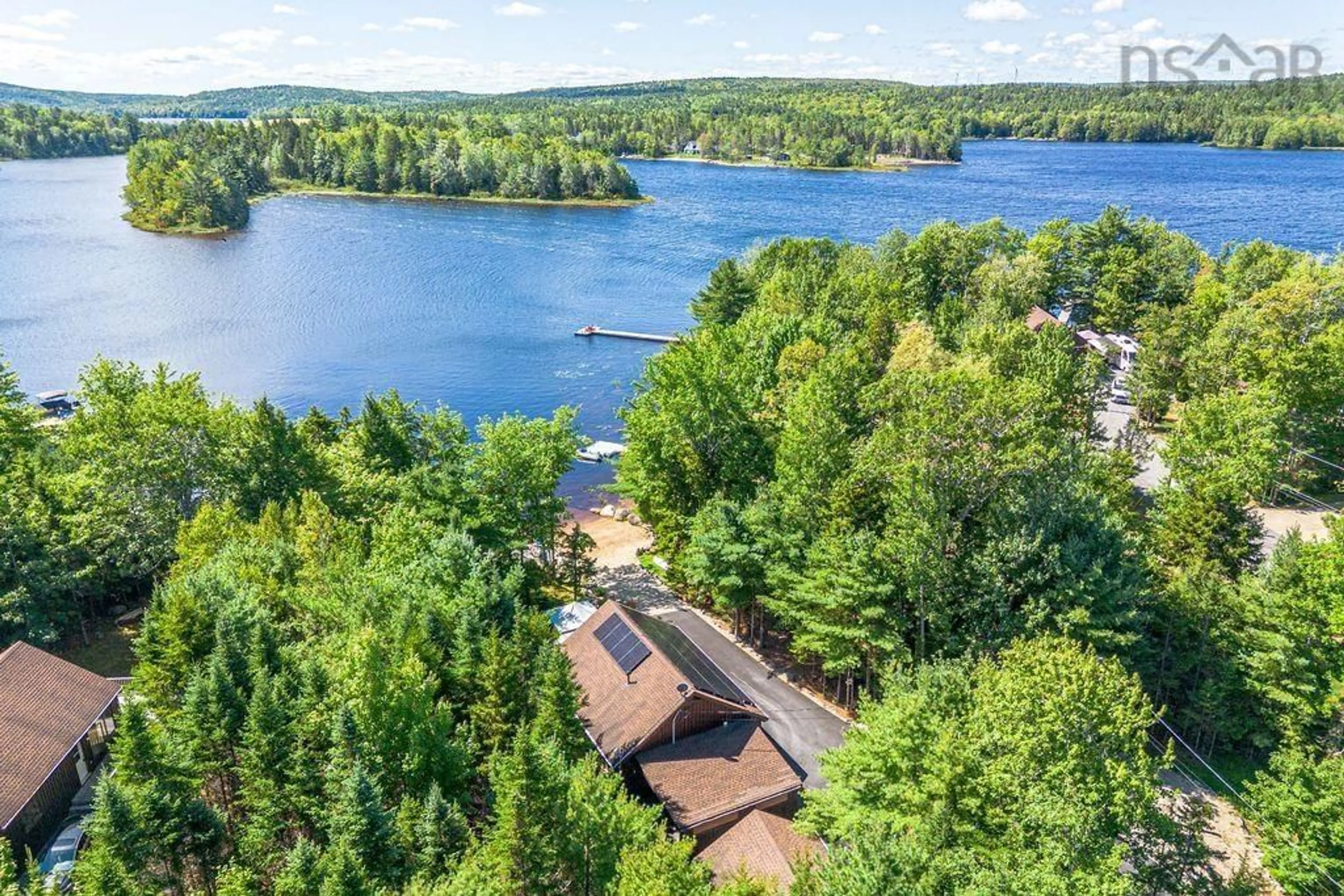 A pic from outside/outdoor area/front of a property/back of a property/a pic from drone, water/lake/river/ocean view for 3 Eagle Lane #18, Vaughan Nova Scotia B0N 2T0