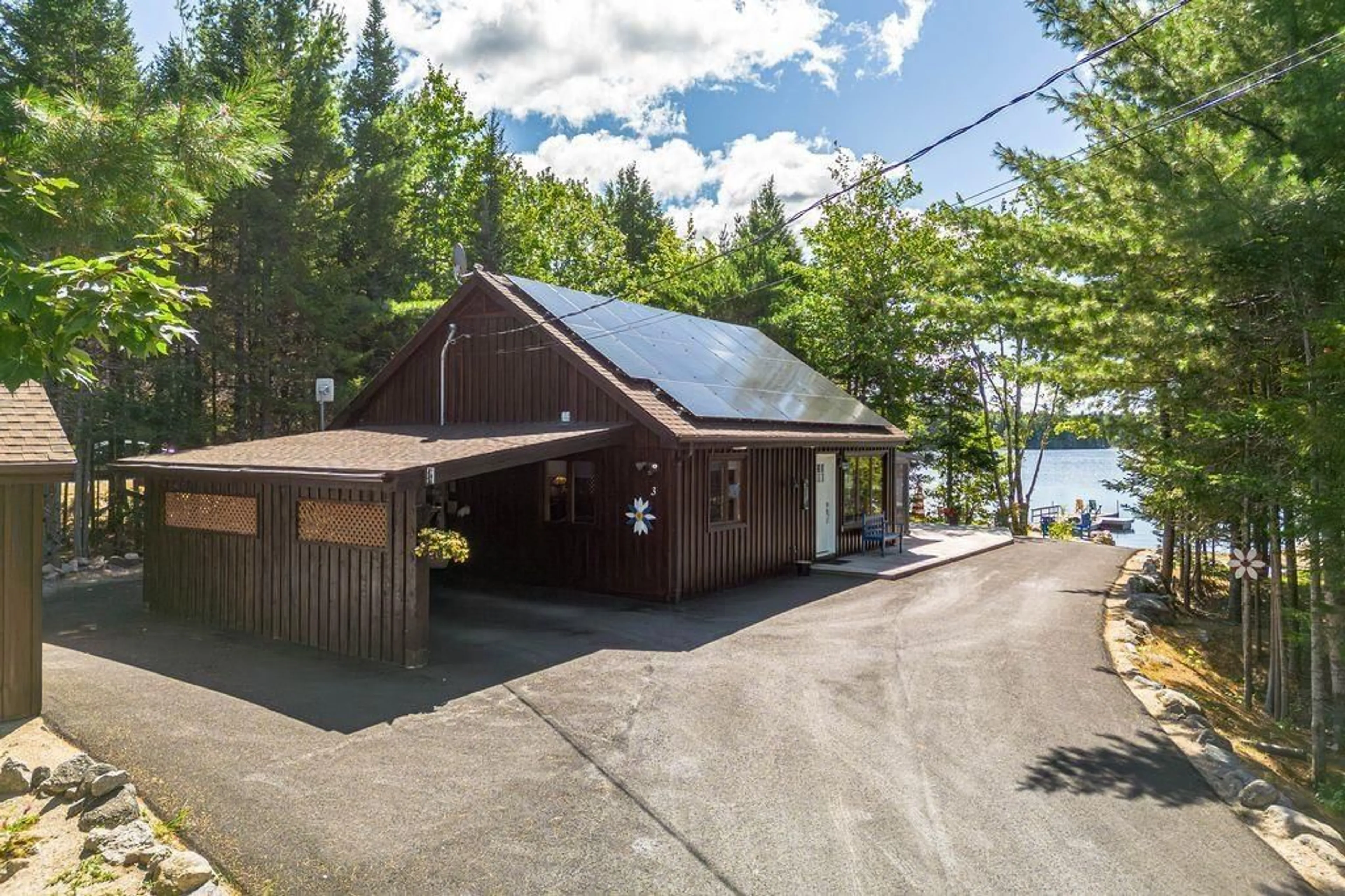 A pic from outside/outdoor area/front of a property/back of a property/a pic from drone, water/lake/river/ocean view for 3 Eagle Lane #18, Vaughan Nova Scotia B0N 2T0