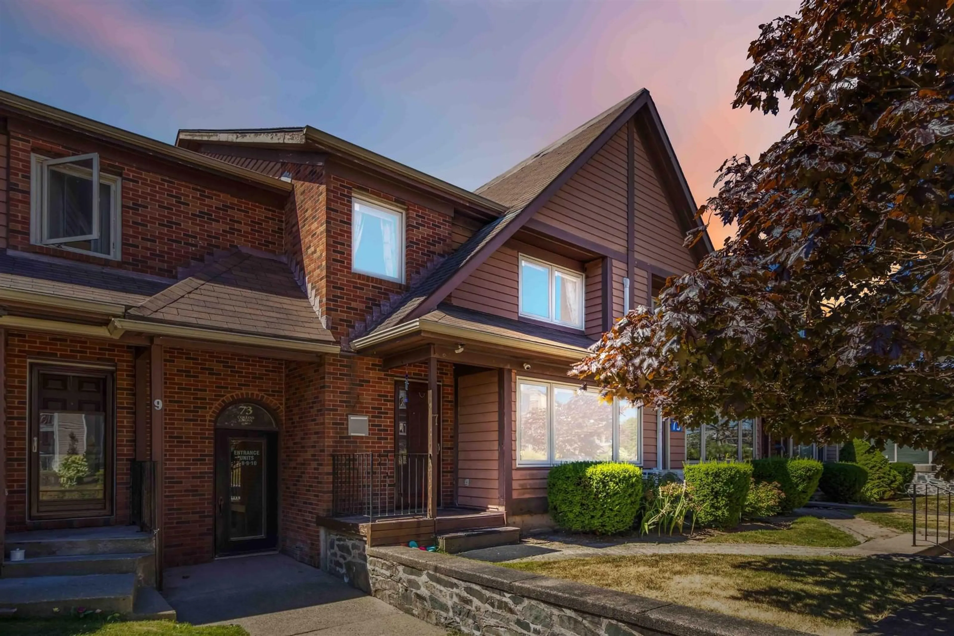 Home with brick exterior material, street for 7 73 Collins Grove, Dartmouth Nova Scotia B2W 4G3