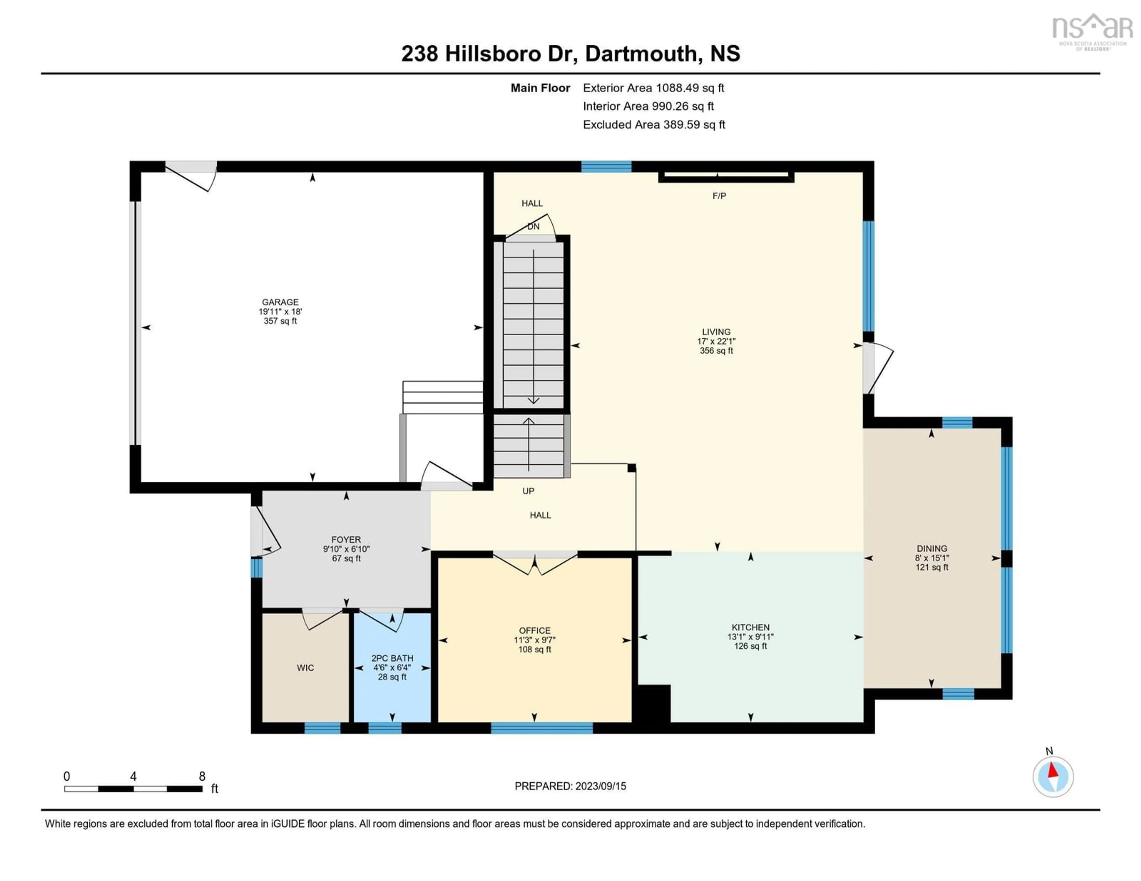 Floor plan for 238 Hillsboro Dr, Dartmouth Nova Scotia B2W 0J2