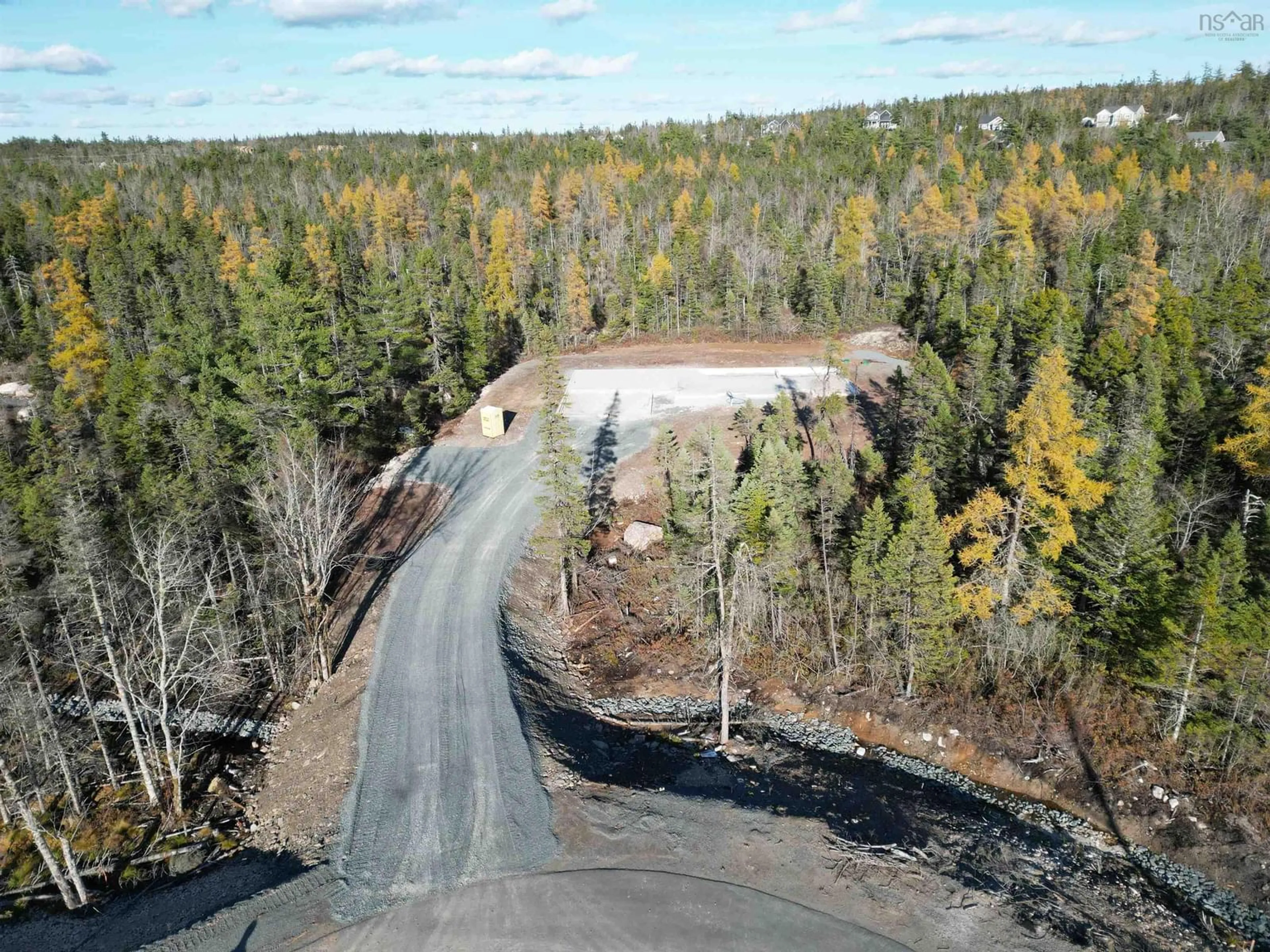 A pic from outside/outdoor area/front of a property/back of a property/a pic from drone, forest/trees view for 244 Parish St #727, Fall River Nova Scotia B2T 0W9