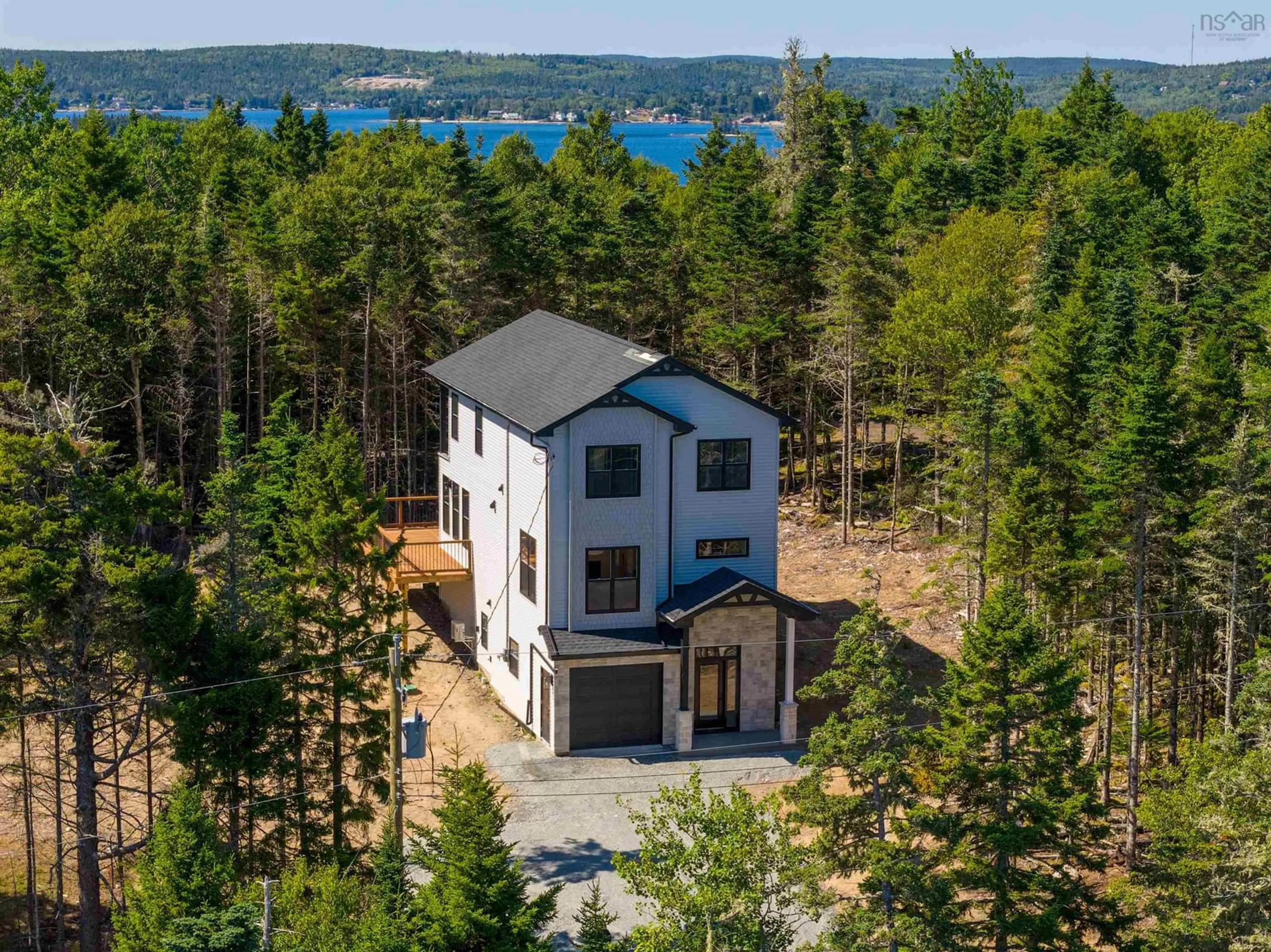 A pic from outside/outdoor area/front of a property/back of a property/a pic from drone, water/lake/river/ocean view for 653 Indian Point Rd, Glen Haven Nova Scotia B3Z 2T5