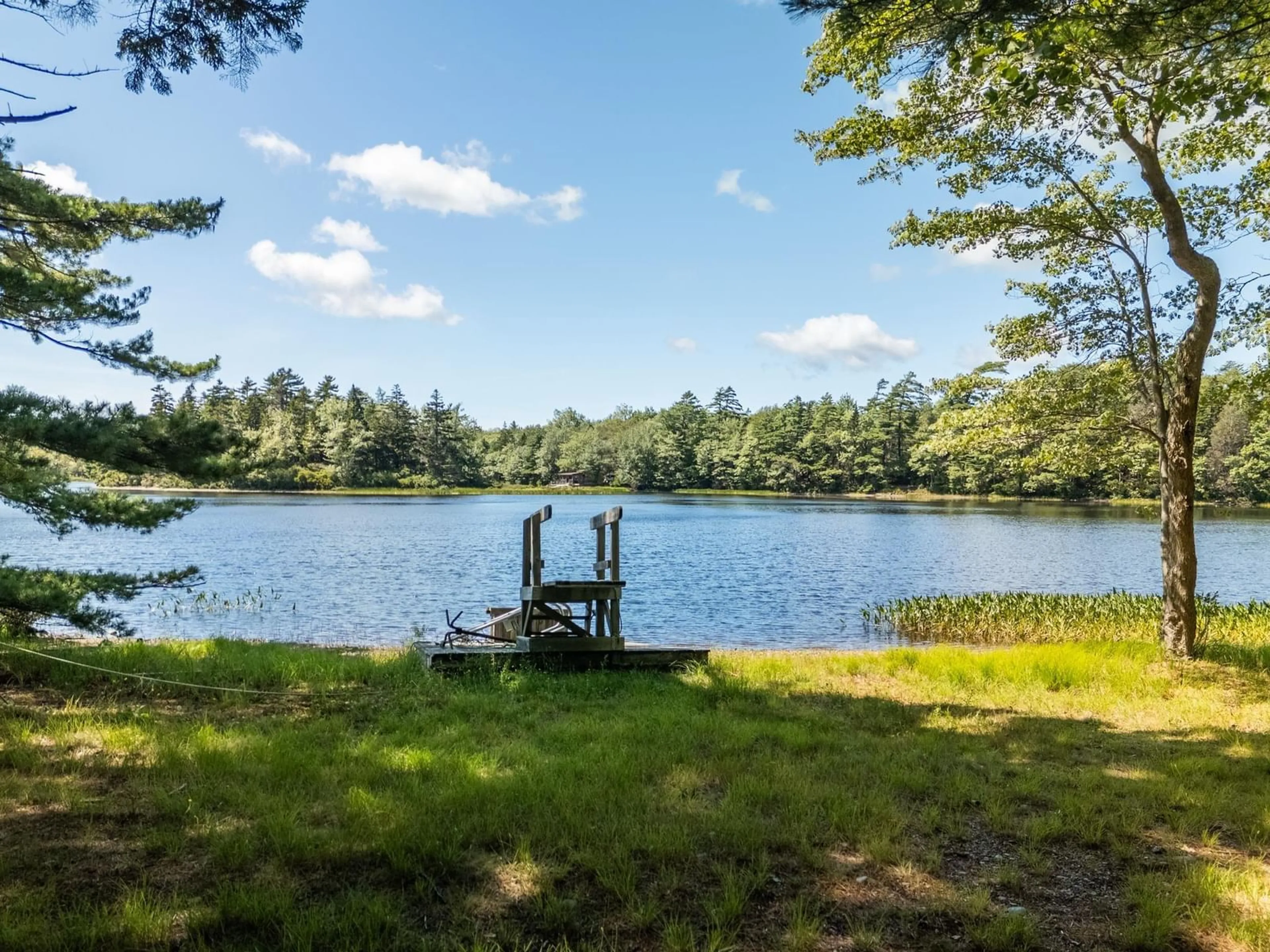 Patio, water/lake/river/ocean view for 102 Third Lake Point Rd, Briar Lake Nova Scotia B0W 2Y0