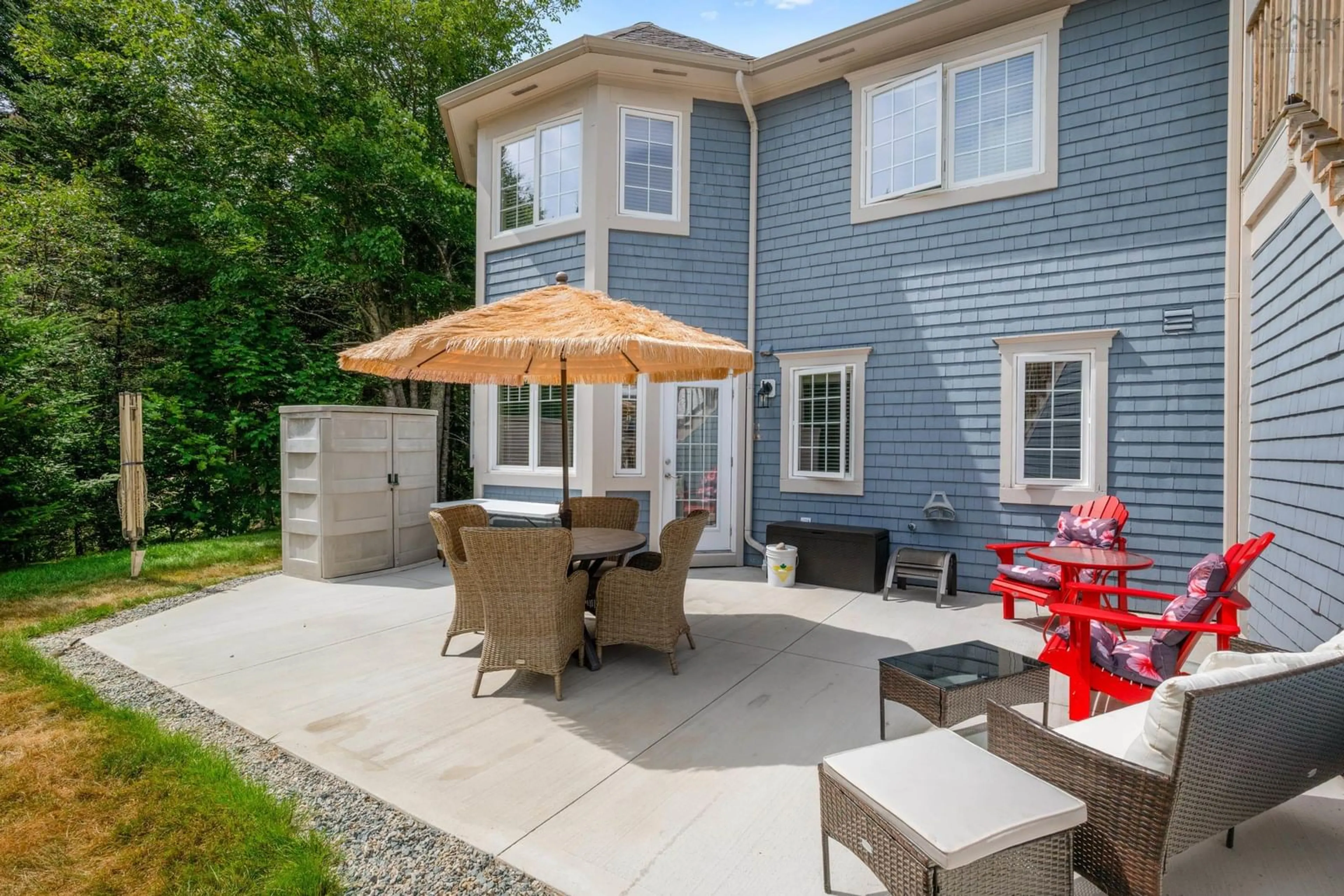 Patio, street for 184 Shore Club Rd #A, Hubbards Nova Scotia B0J 1T0
