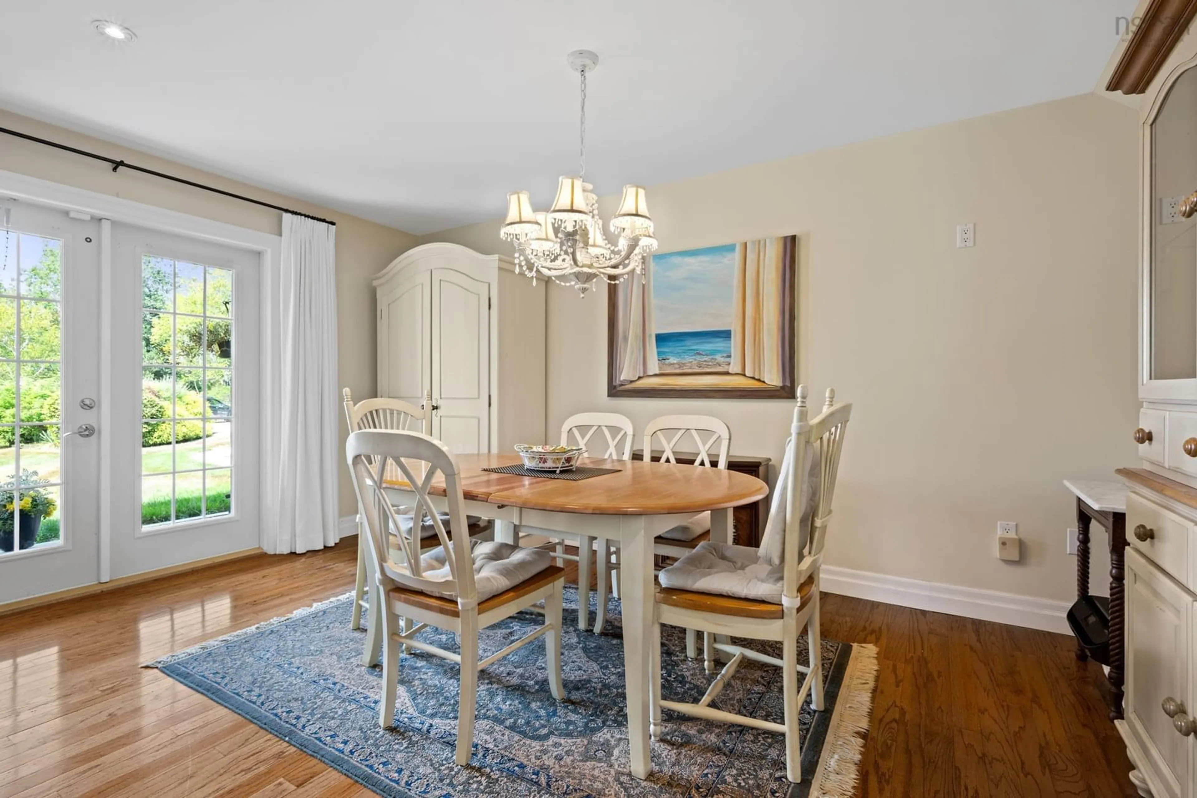 Dining room, wood/laminate floor for 184 Shore Club Rd #A, Hubbards Nova Scotia B0J 1T0