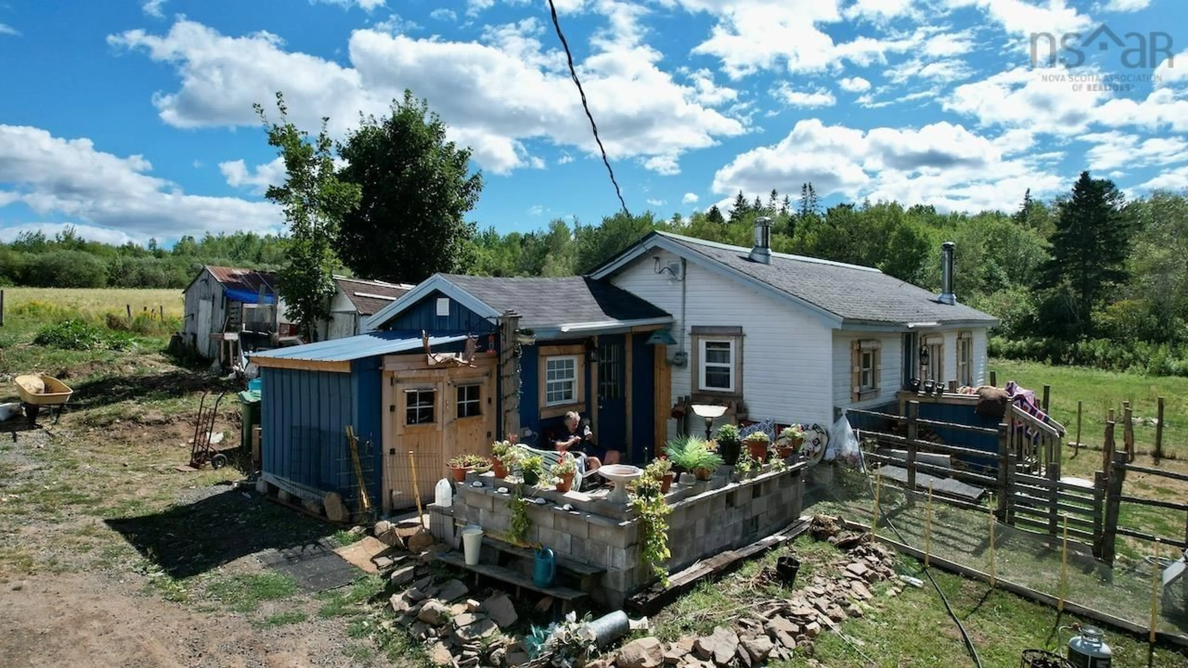 A pic from outside/outdoor area/front of a property/back of a property/a pic from drone, unknown for 1070 South Brook Rd, South Brook Nova Scotia B0M 1W0