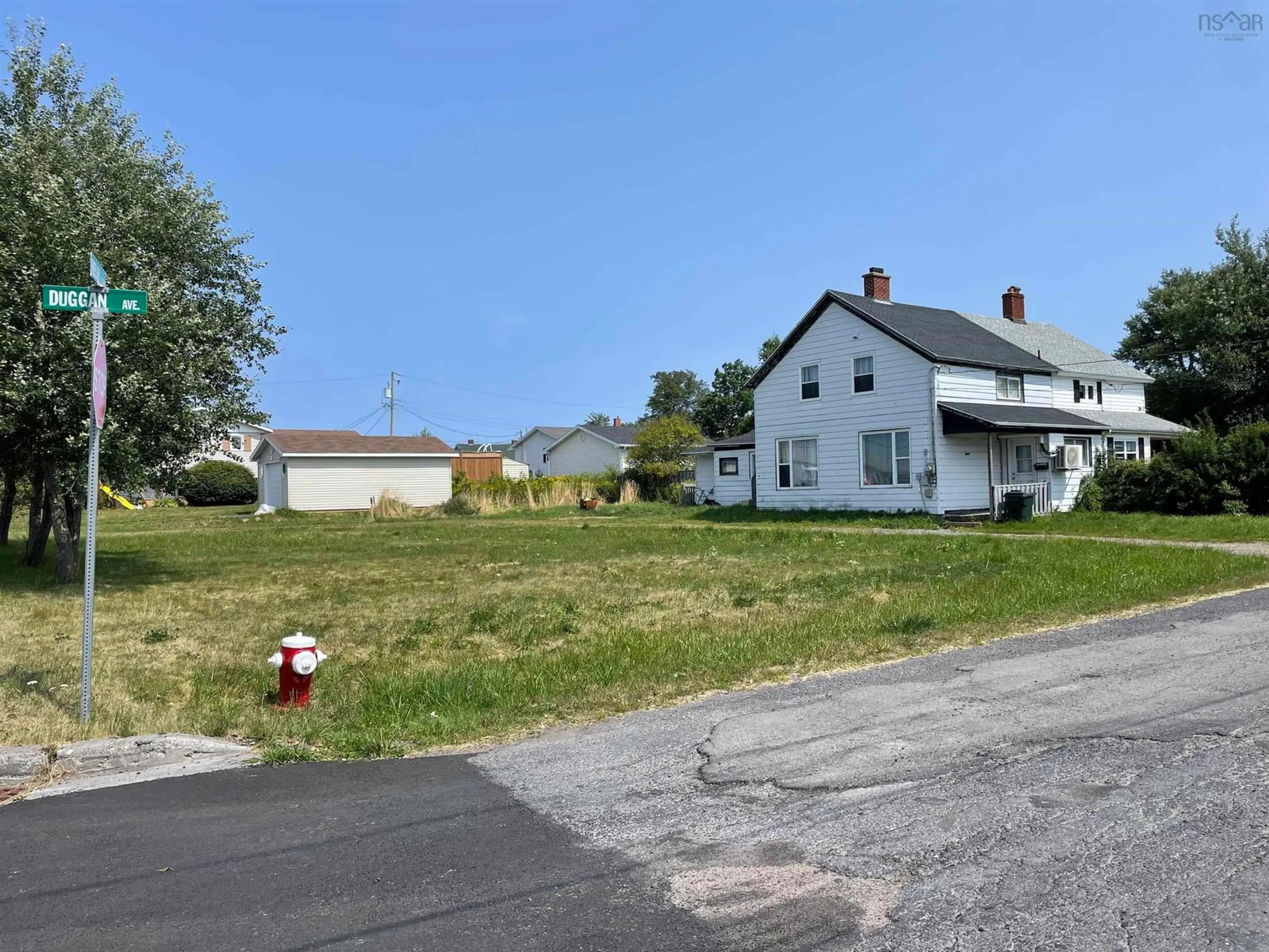 A pic from outside/outdoor area/front of a property/back of a property/a pic from drone, street for 3539 Duggan Ave, New Waterford Nova Scotia B1H 5B5