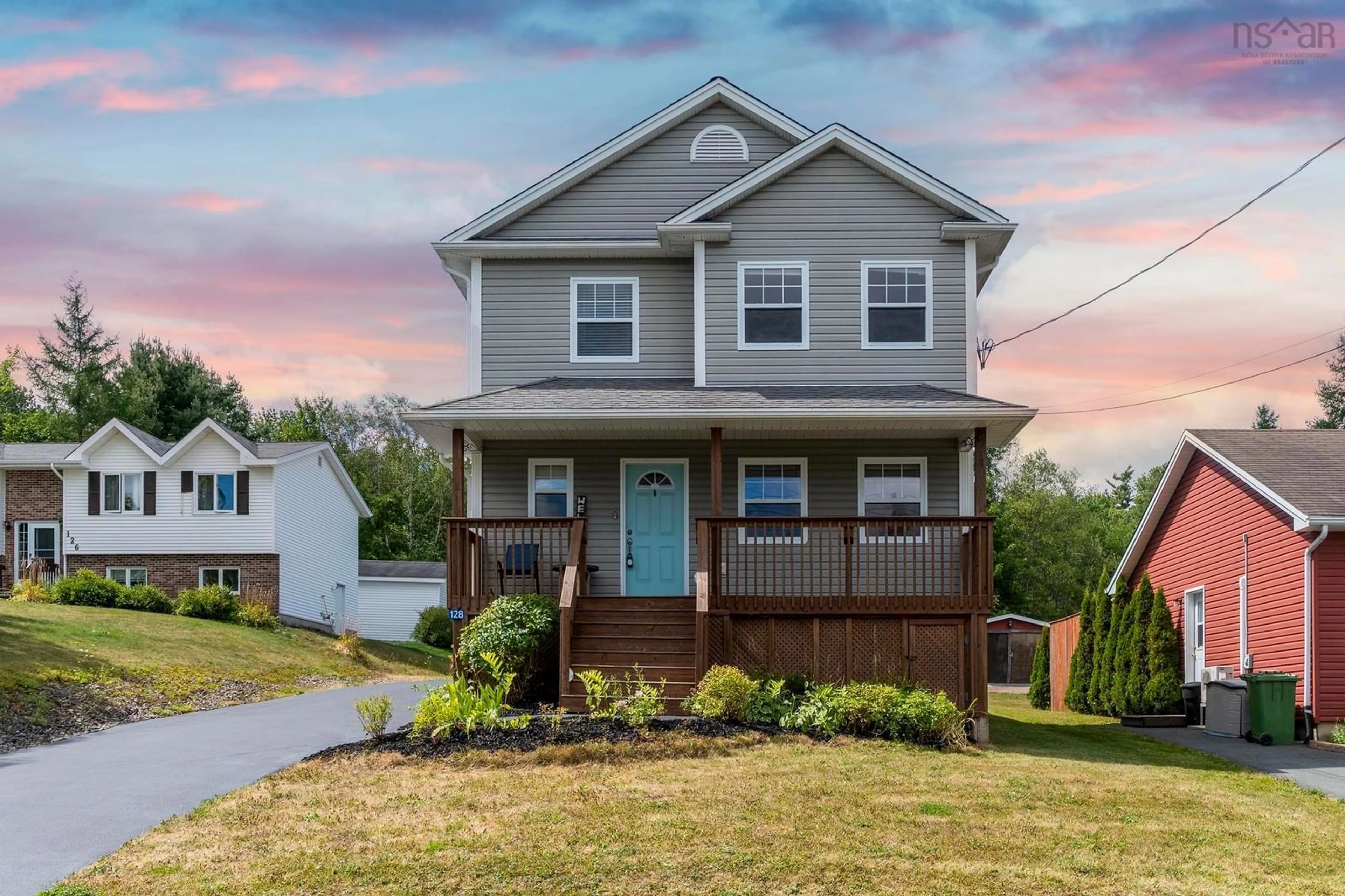 Home with vinyl exterior material, street for 128 Trinity Lane, Beaver Bank Nova Scotia B4G 1C2