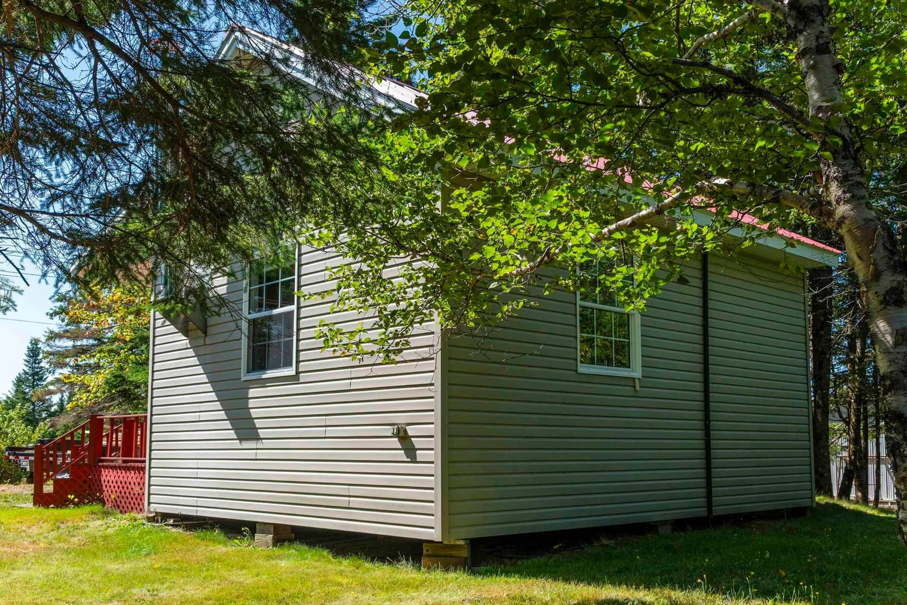 Home with vinyl exterior material, street for 55 Swinimer Rd, Dean Nova Scotia B0J 1B0