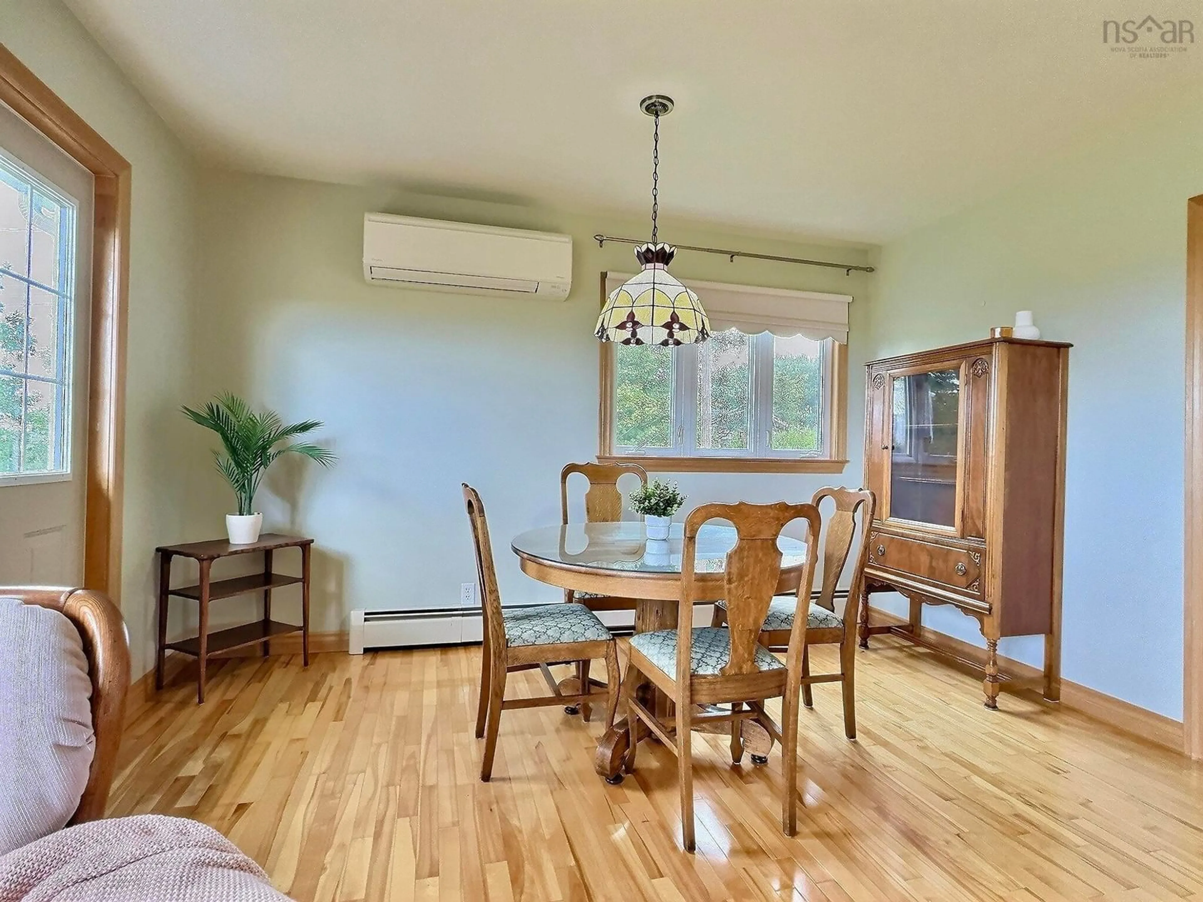 Dining room, wood/laminate floor for 902 Cheticamp Back Rd, Belle Marche Nova Scotia B0E 1H0