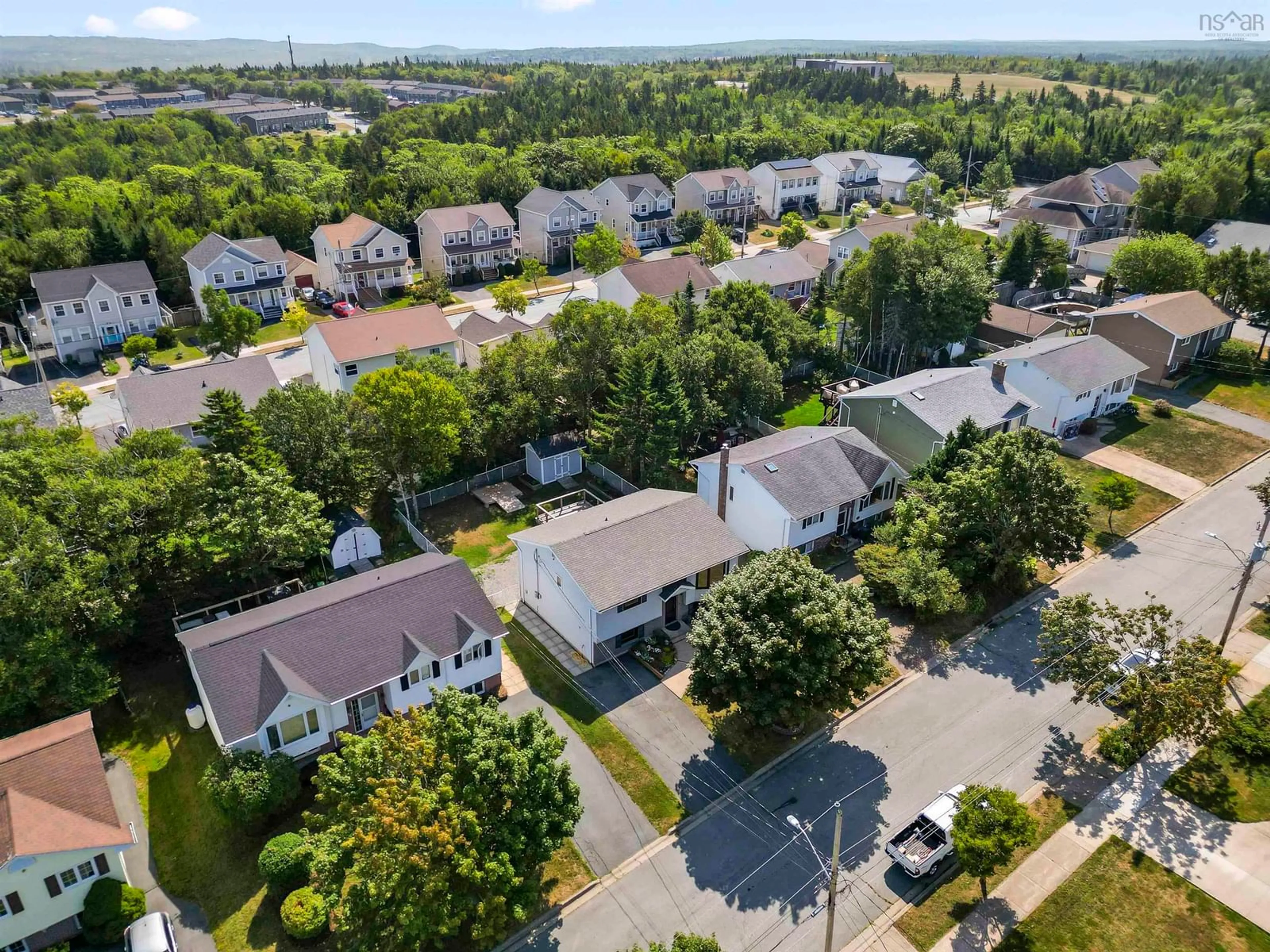 A pic from outside/outdoor area/front of a property/back of a property/a pic from drone, street for 26 Feldspar Cres, Halifax Nova Scotia B3R 2M2