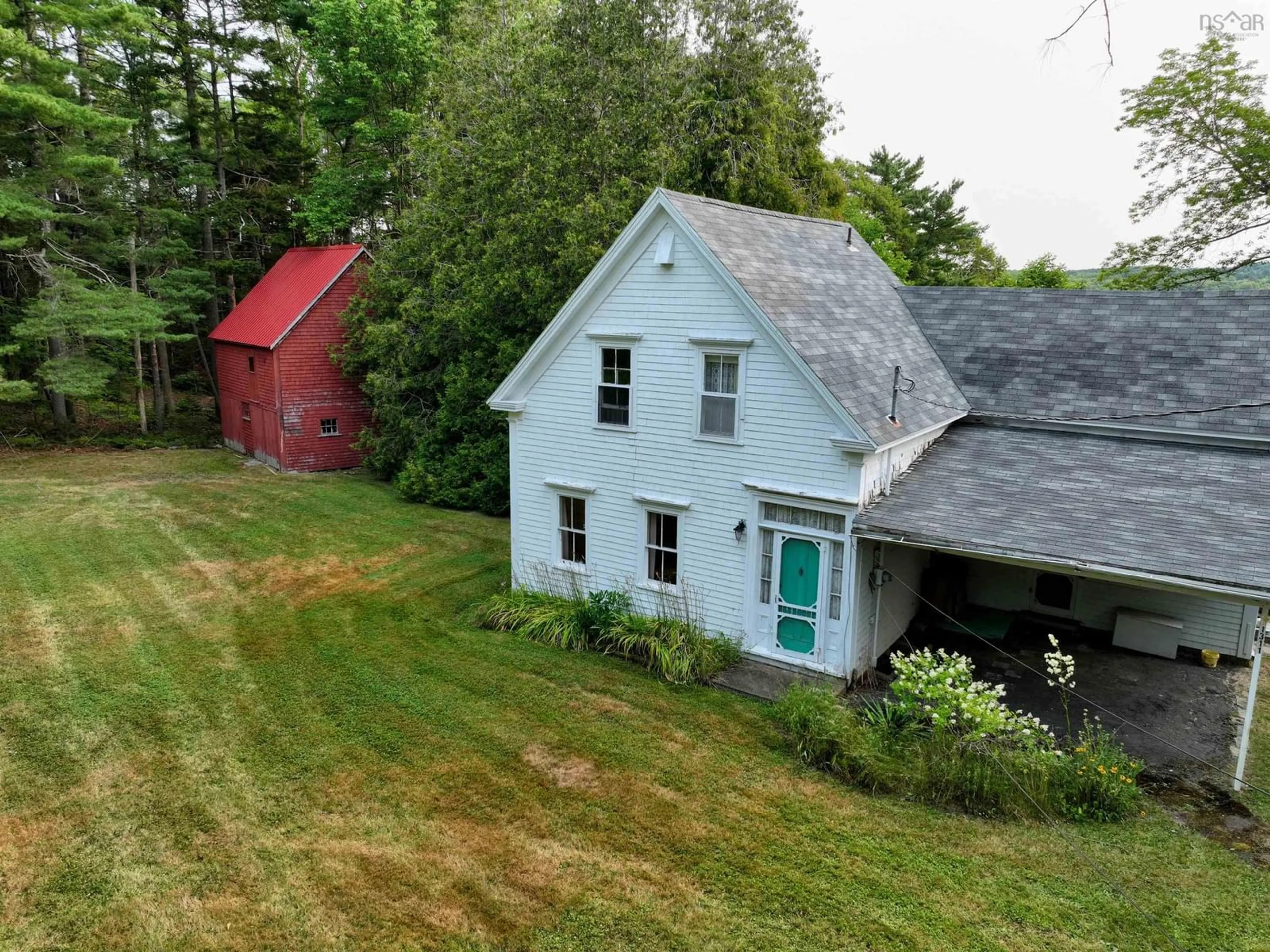 A pic from outside/outdoor area/front of a property/back of a property/a pic from drone, street for 1311 Highway 331, Pleasantville Nova Scotia B0R 1G0