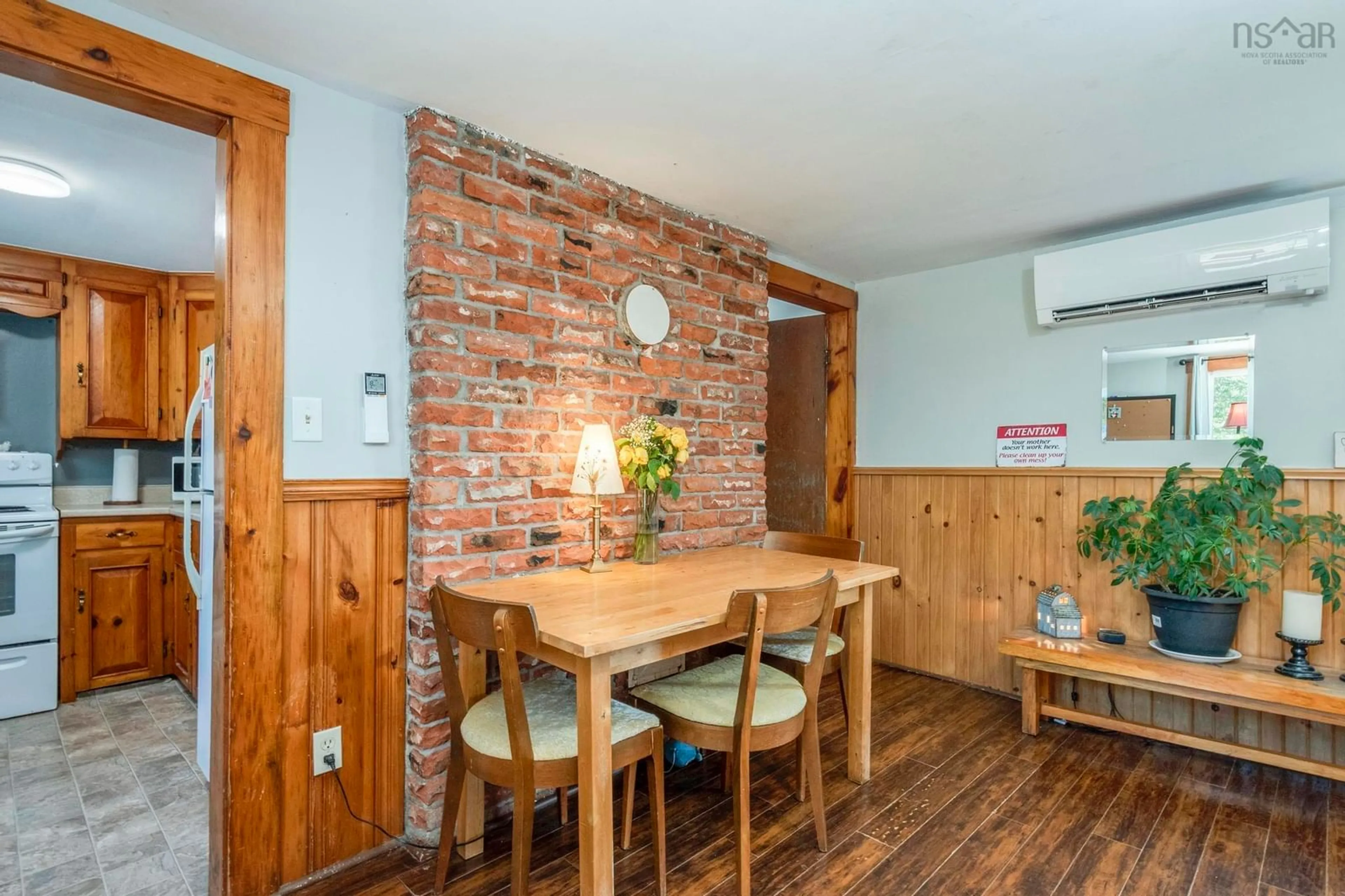 Dining room, wood/laminate floor for 1726 201 Hwy, South Greenwood Nova Scotia B0P 1R0