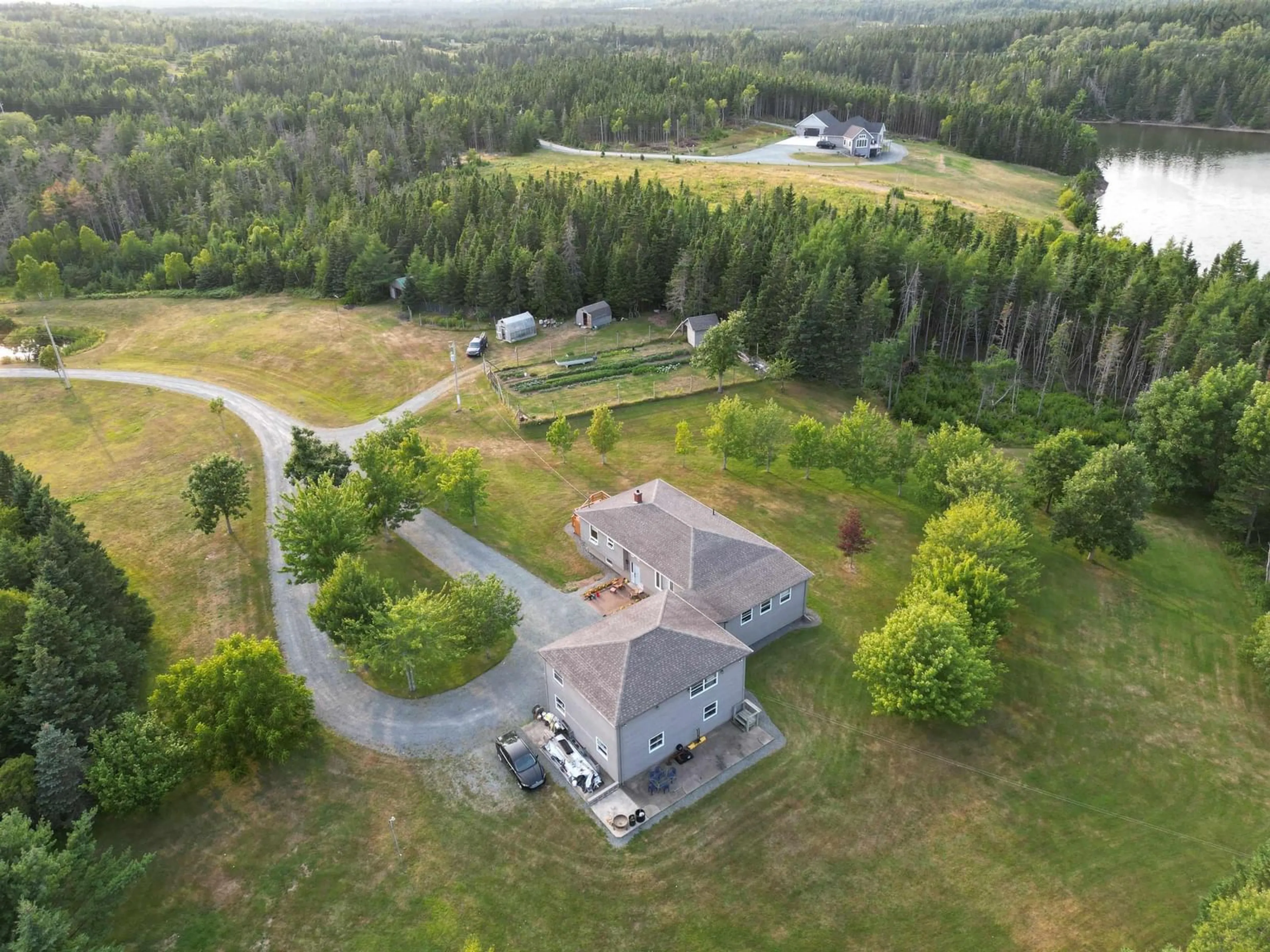 A pic from outside/outdoor area/front of a property/back of a property/a pic from drone, unknown for 9 Grand Gully Rd, River Tillard Nova Scotia B0E 2X0