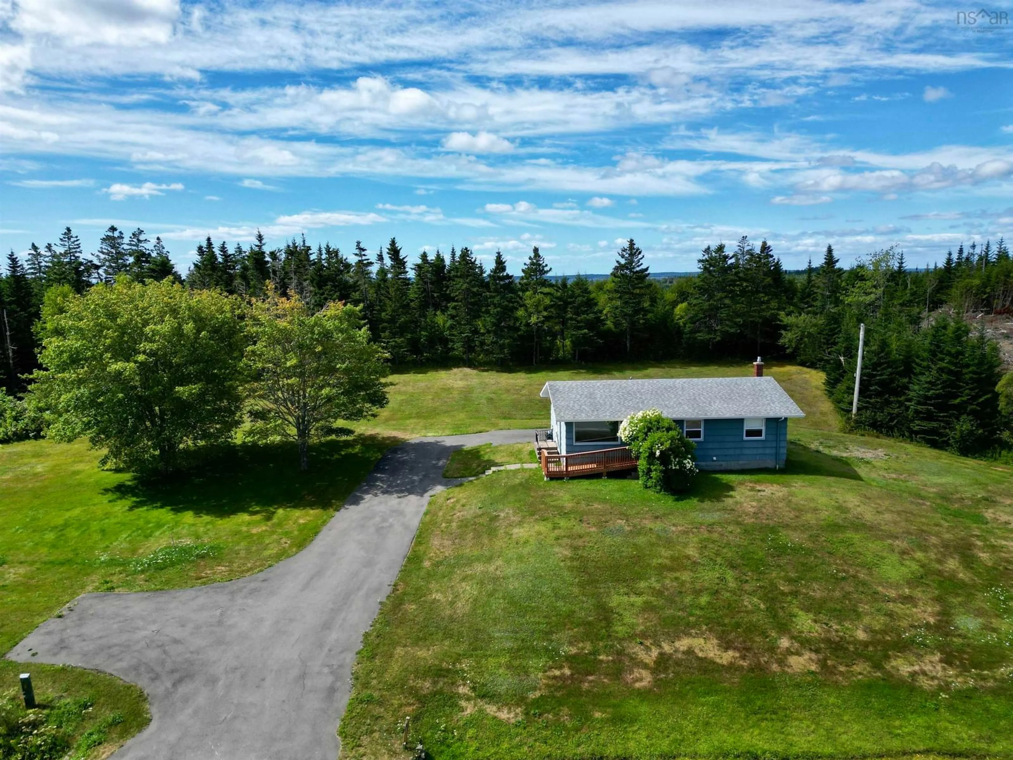A pic from outside/outdoor area/front of a property/back of a property/a pic from drone, unknown for 594 Highway 247, Grand Greve Nova Scotia B0E 3B0