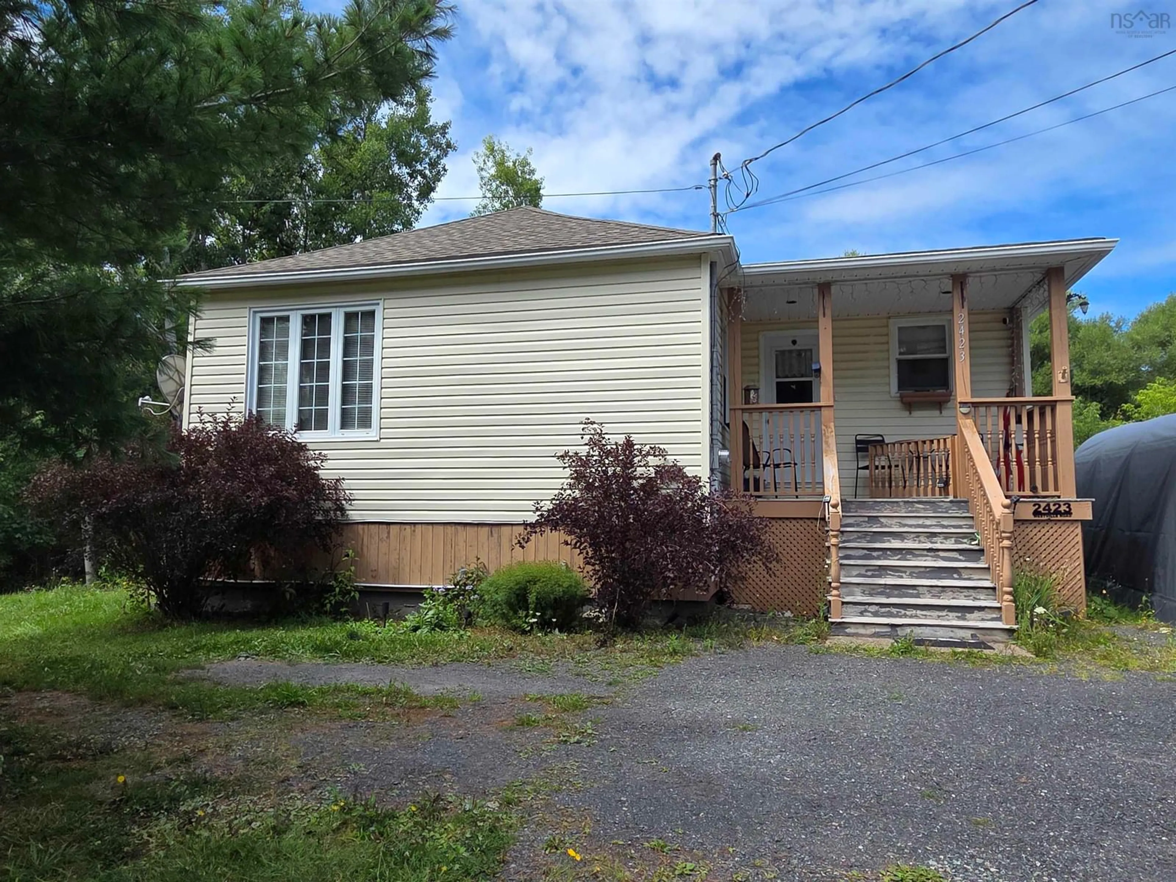 Home with vinyl exterior material, street for 2423 Westville Rd, Westville Nova Scotia B0K 2A0
