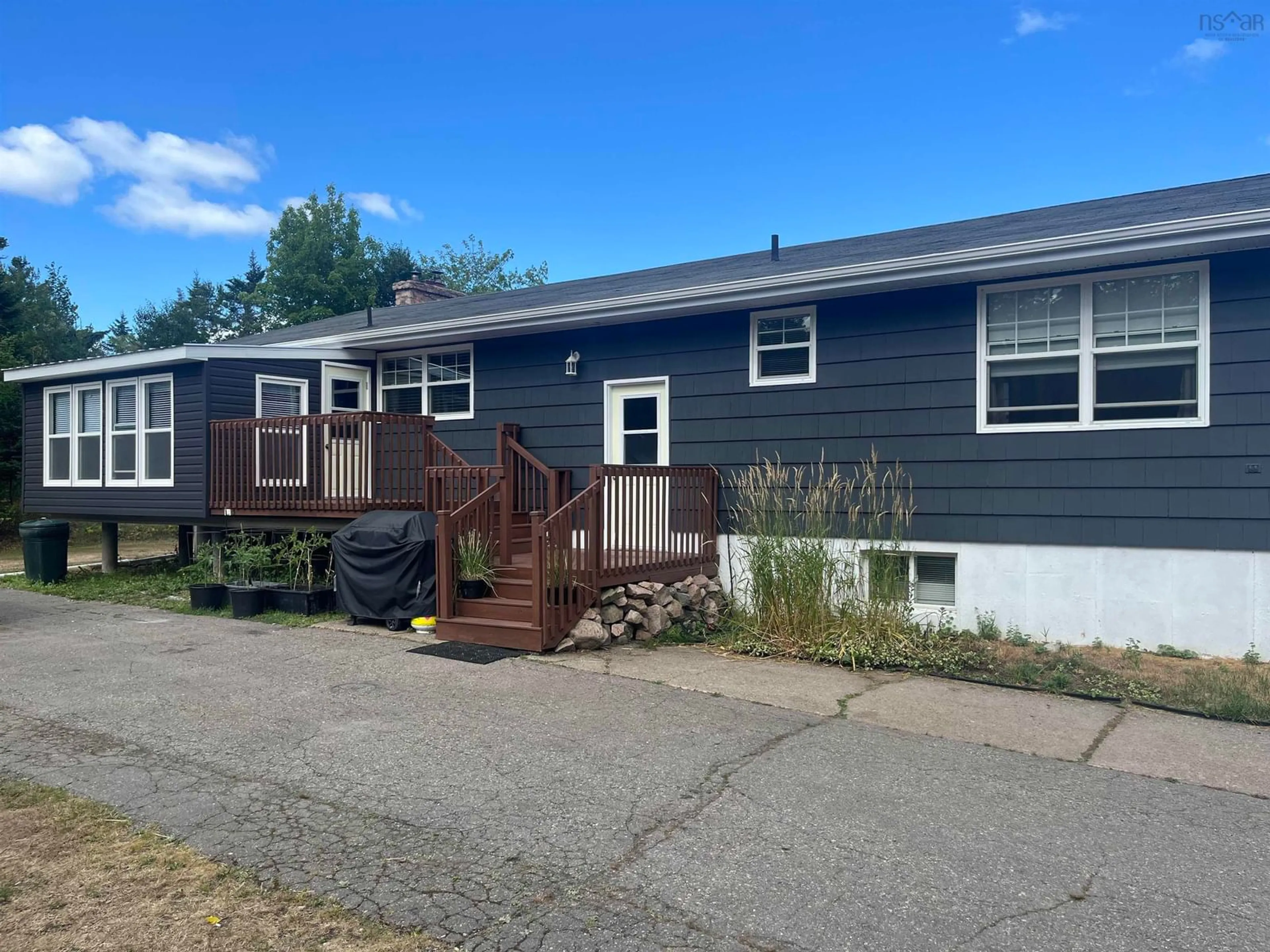 Home with vinyl exterior material, street for 274 Trout Brook Rd, Marion Bridge Nova Scotia B1K 2G2