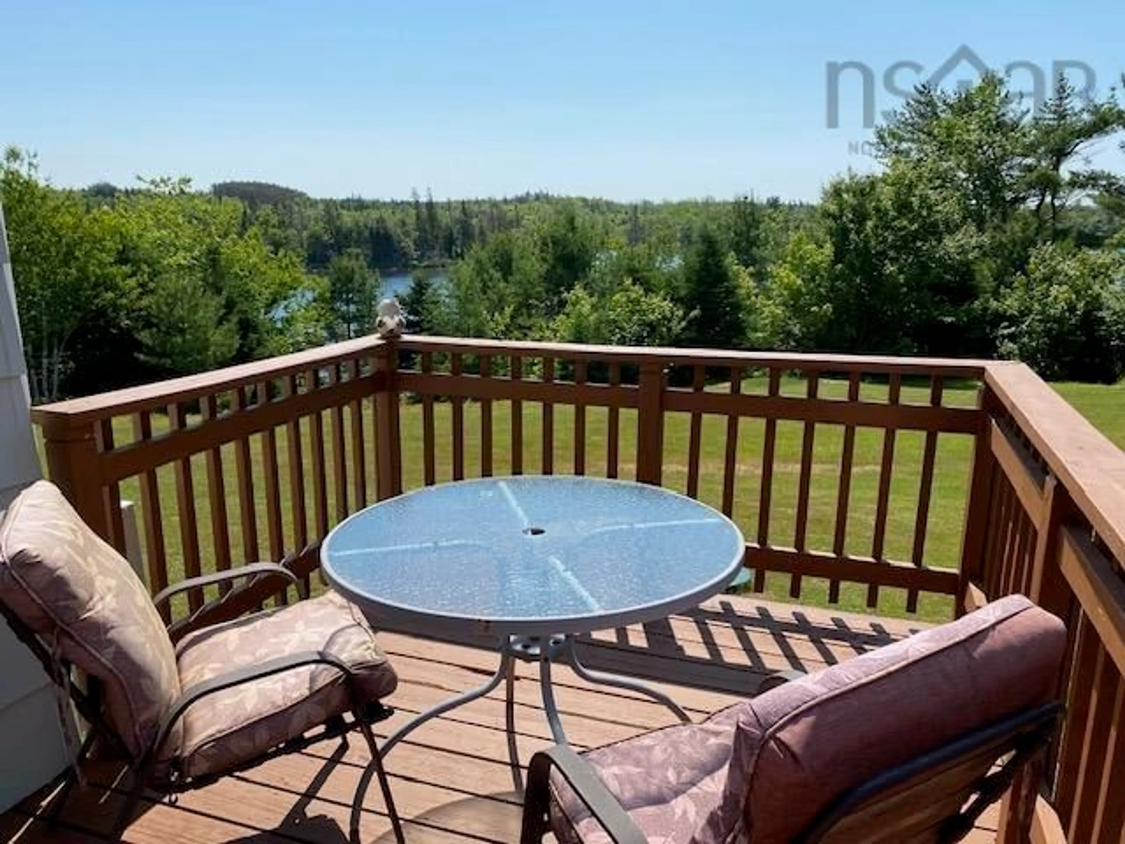 Patio, water/lake/river/ocean view for 5000 Louisbourg Hwy, Albert Bridge Nova Scotia B1K 3T9