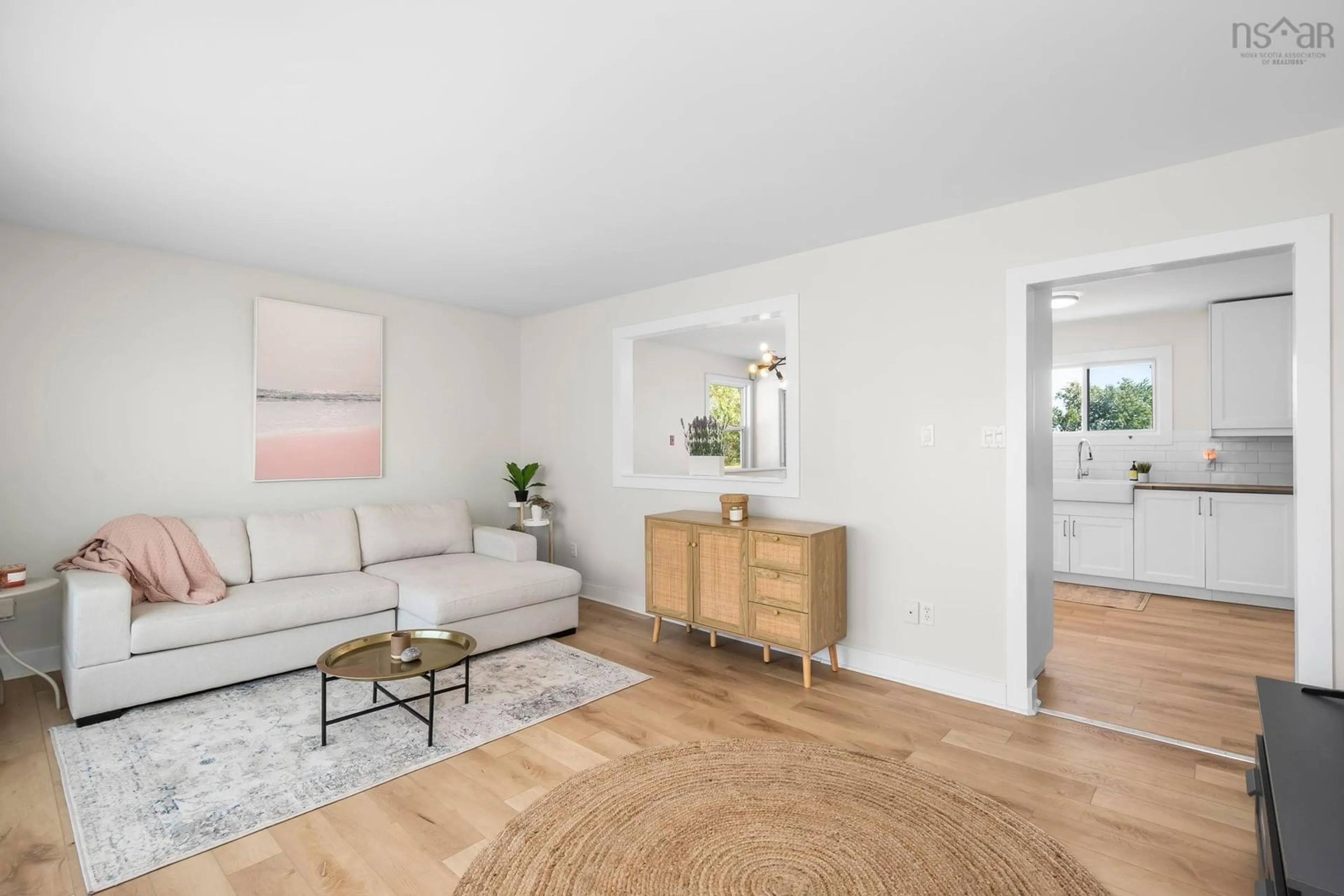 Living room with furniture, wood/laminate floor for 51 Fieldwood Cir, Cole Harbour Nova Scotia B2W 4S5