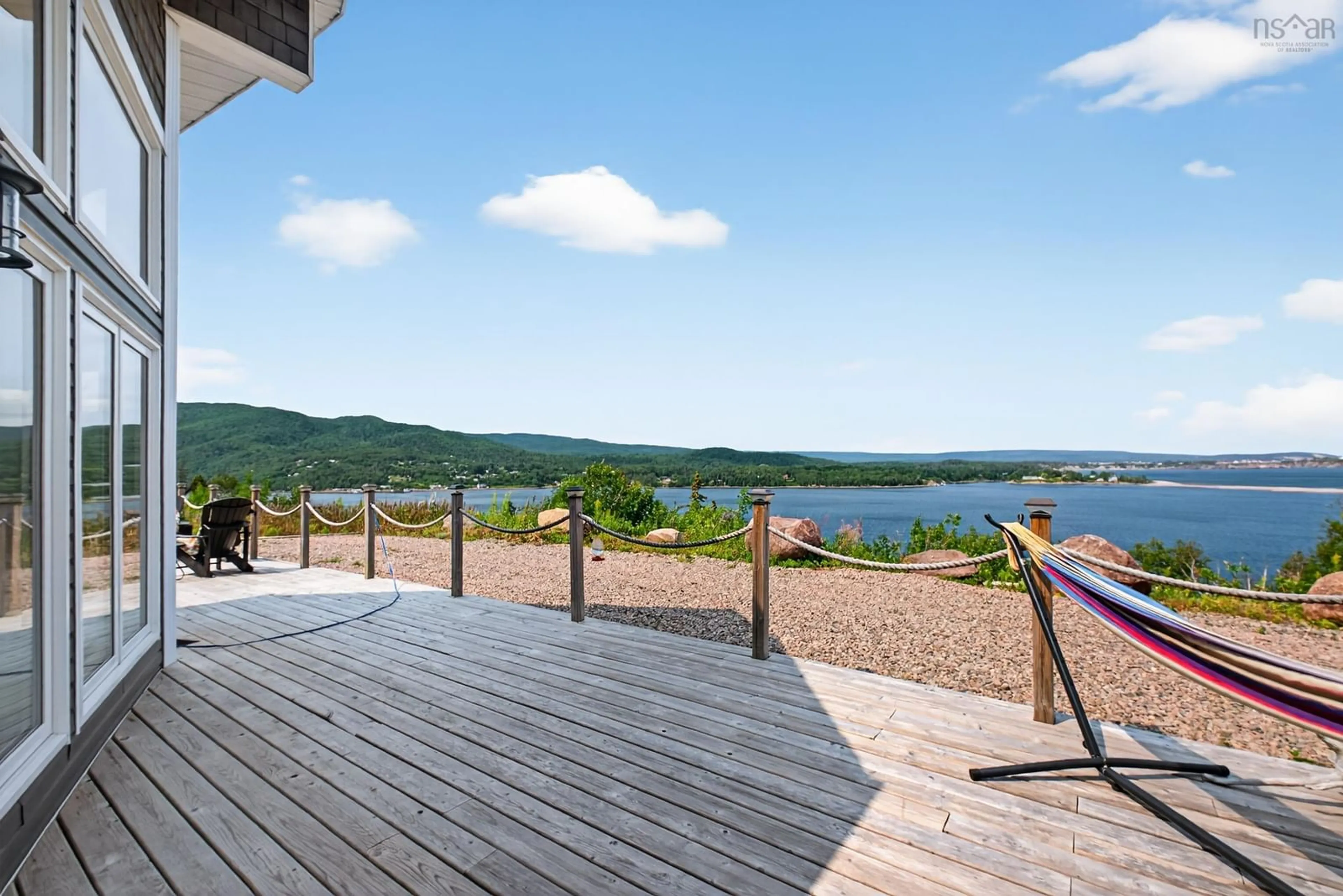Patio, water/lake/river/ocean view for 39132 Cabot Trail, Ingonish Ferry Nova Scotia B0C 1L0