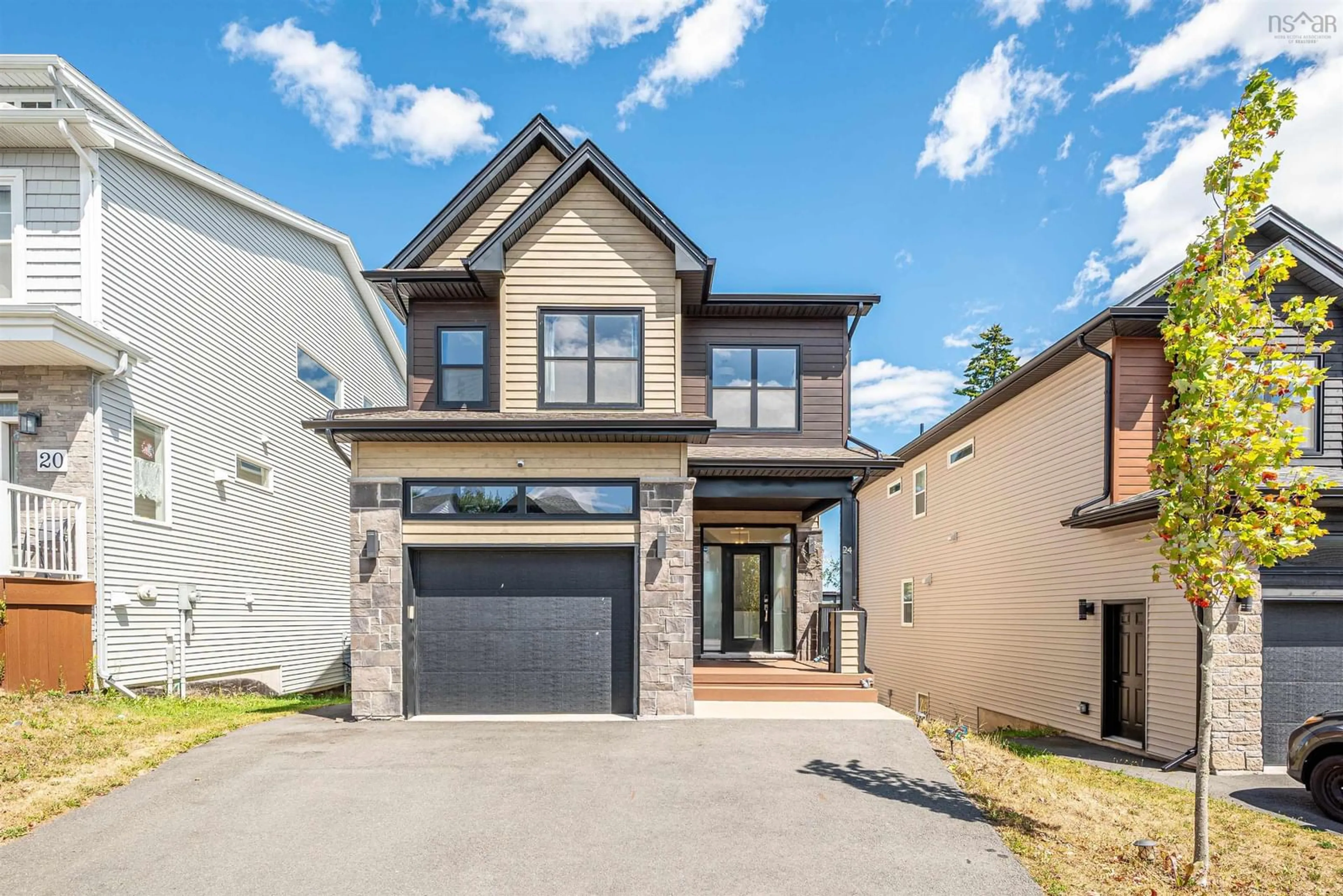 Home with brick exterior material, street for 24 Bristolton Ave, West Bedford Nova Scotia B4B 0Z3