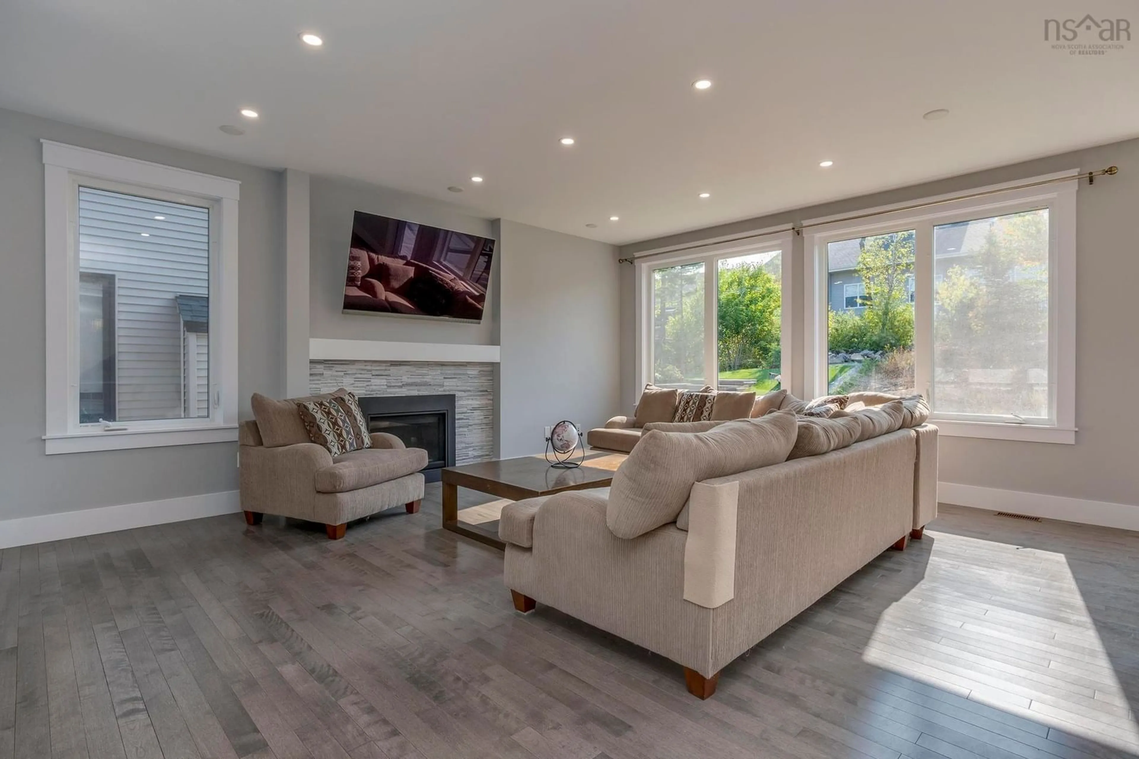 Living room with furniture, unknown for 27 Amesbury Gate, West Bedford Nova Scotia B4B 0R5