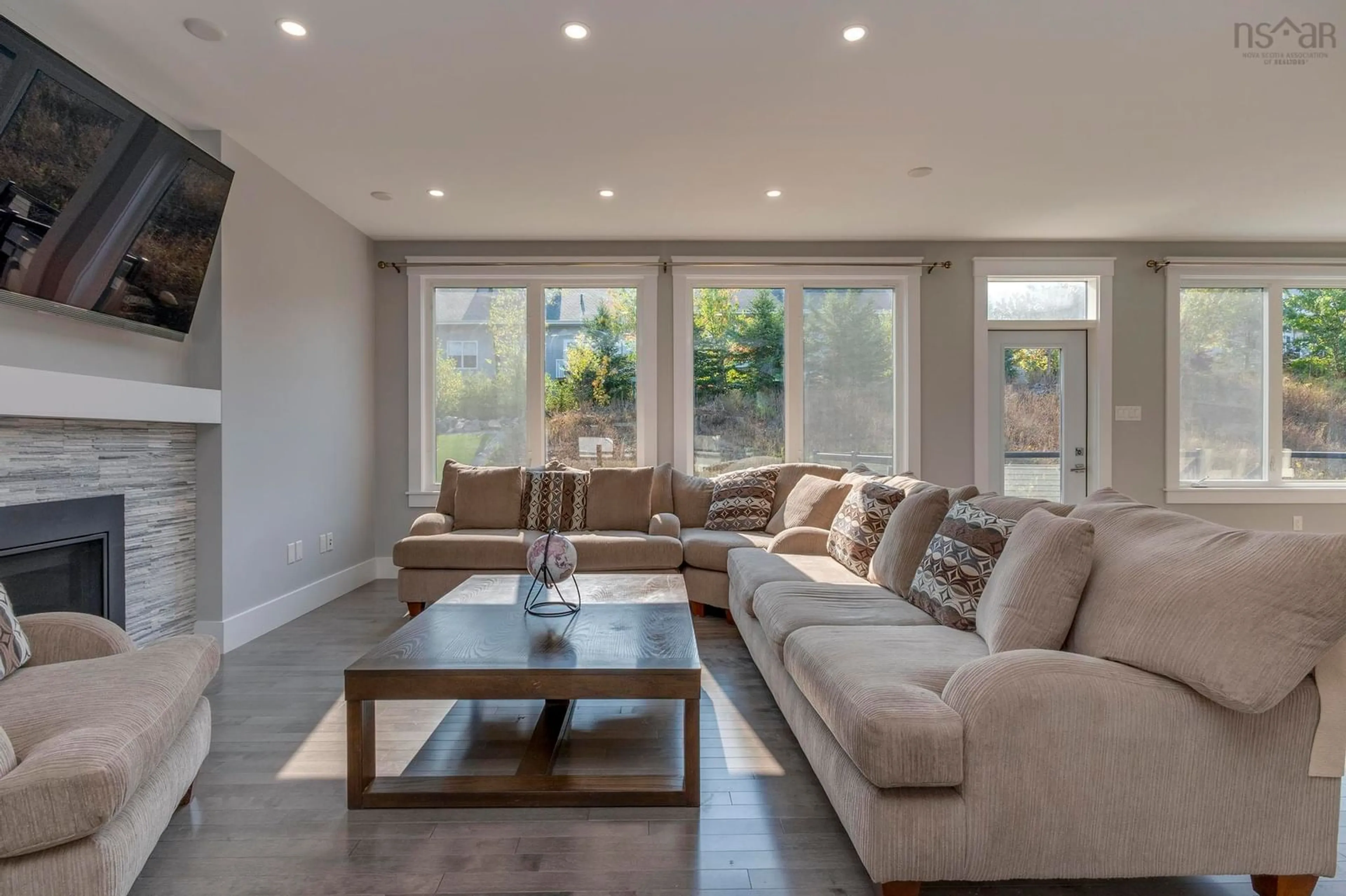 Living room with furniture, unknown for 27 Amesbury Gate, West Bedford Nova Scotia B4B 0R5
