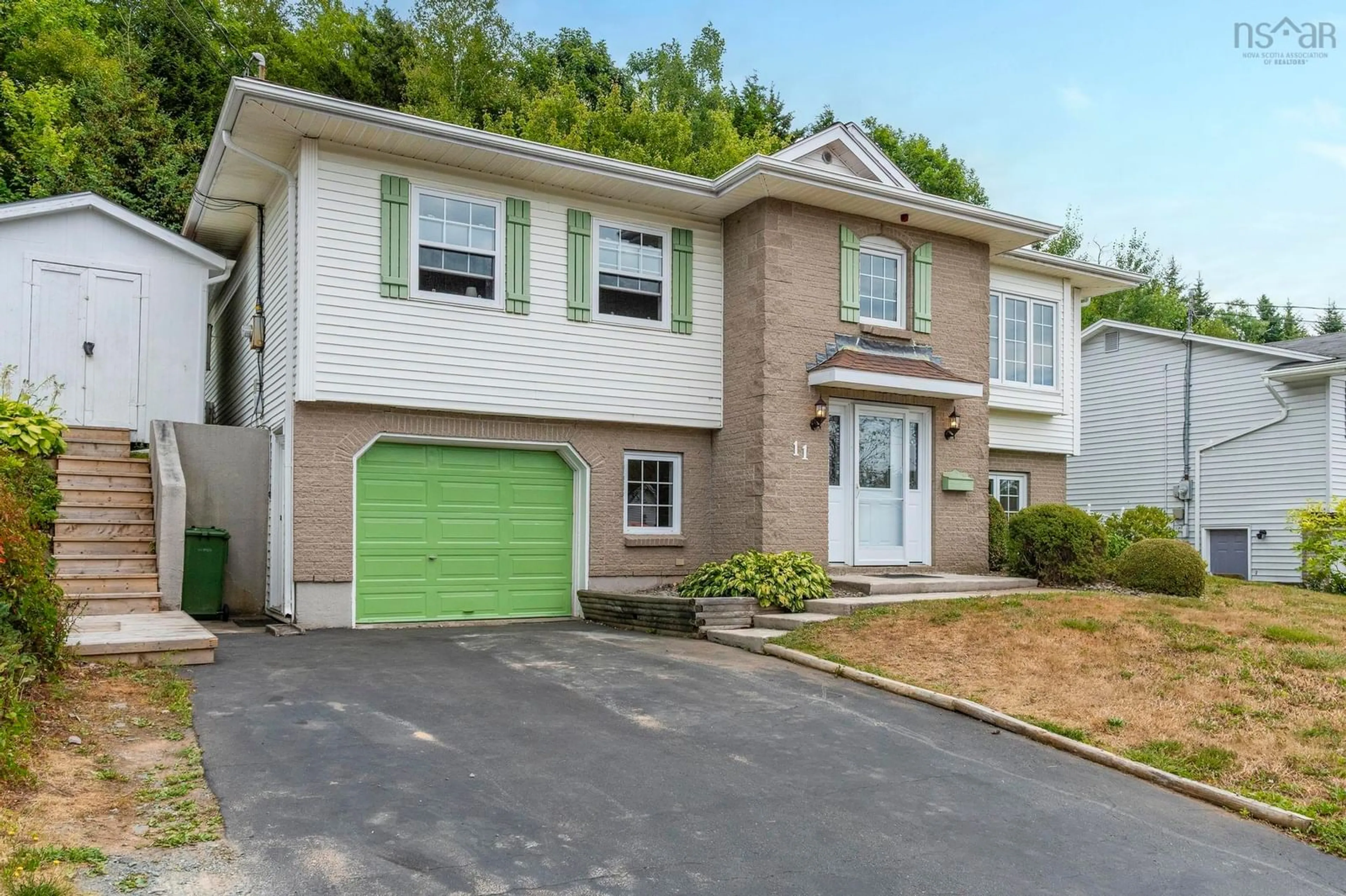 Home with vinyl exterior material, street for 11 Rossi Dr, Dartmouth Nova Scotia B2X 3L5